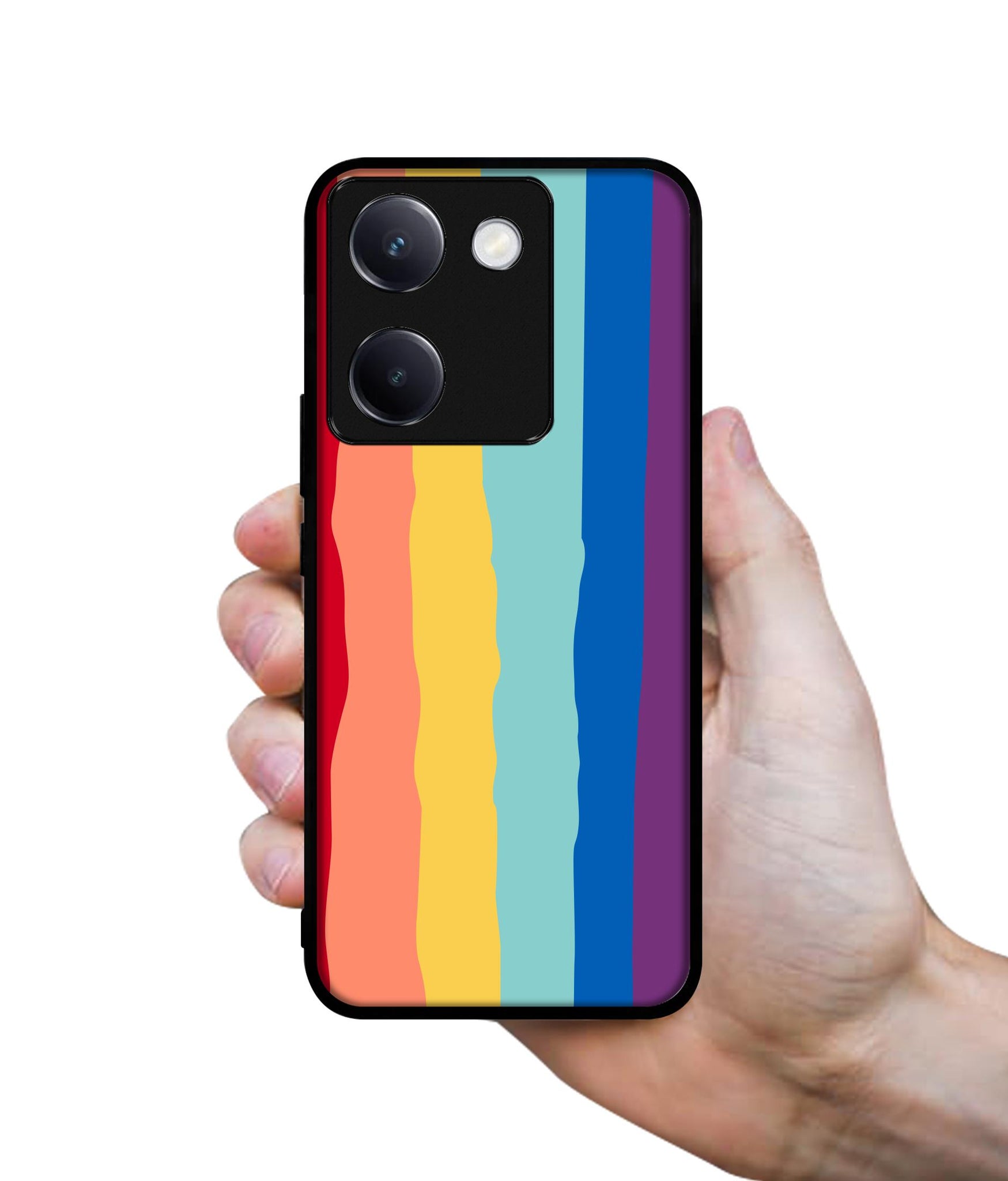 Rainbow Design Designer 2D Printed Back Case Cover for Vivo Y200 Pro 5G / Y300 Plus 5G