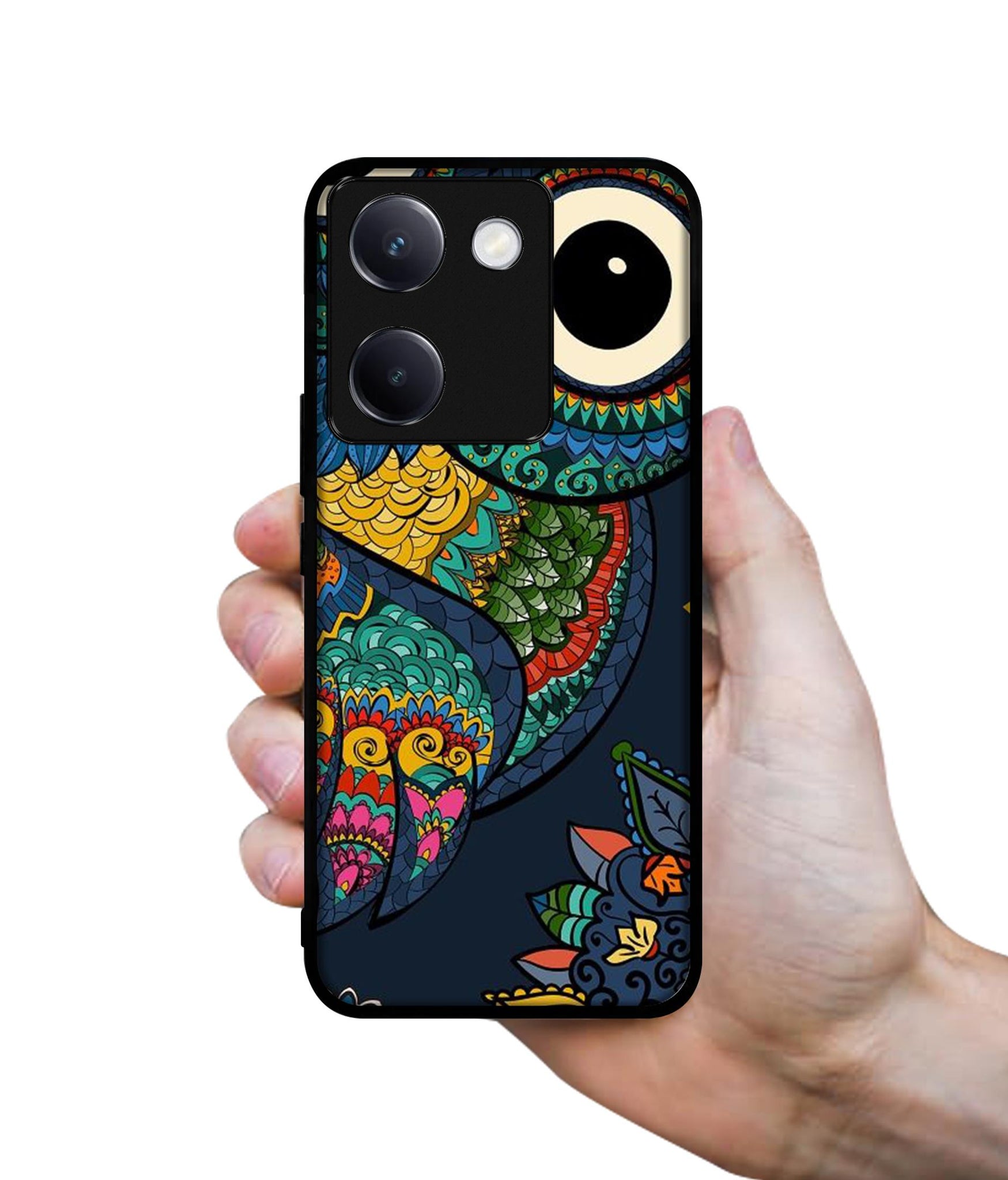 Owl Illustration Design Designer 2D Printed Back Case Cover for Vivo Y200 Pro 5G / Y300 Plus 5G