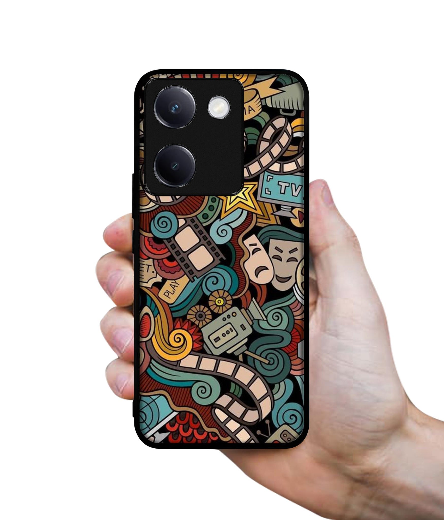 Movies Design Designer 2D Printed Back Case Cover for Vivo Y200 Pro 5G / Y300 Plus 5G