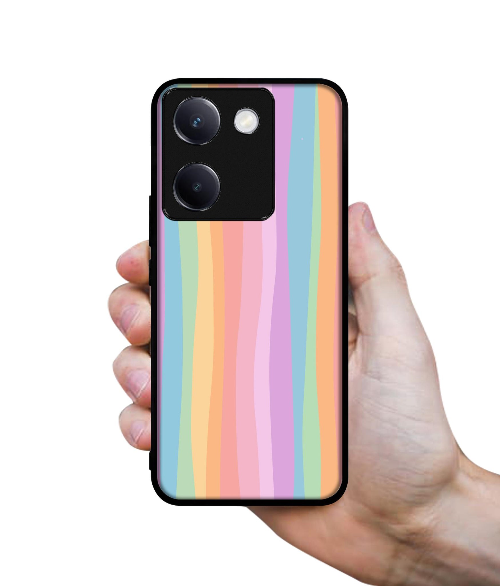 Cool Rainbow Design Designer 2D Printed Back Case Cover for Vivo Y200 Pro 5G / Y300 Plus 5G