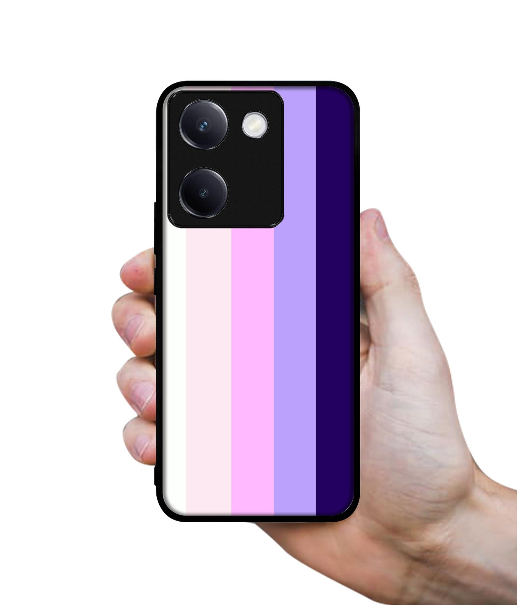 Pink and Purple Lines Design Designer 2D Printed Back Case Cover for Vivo Y200 Pro 5G / Y300 Plus 5G