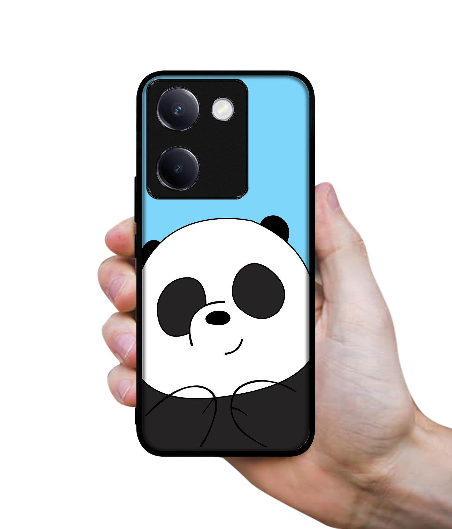 Cute Panda Design Designer 2D Printed Back Case Cover for Vivo Y200 Pro 5G / Y300 Plus 5G