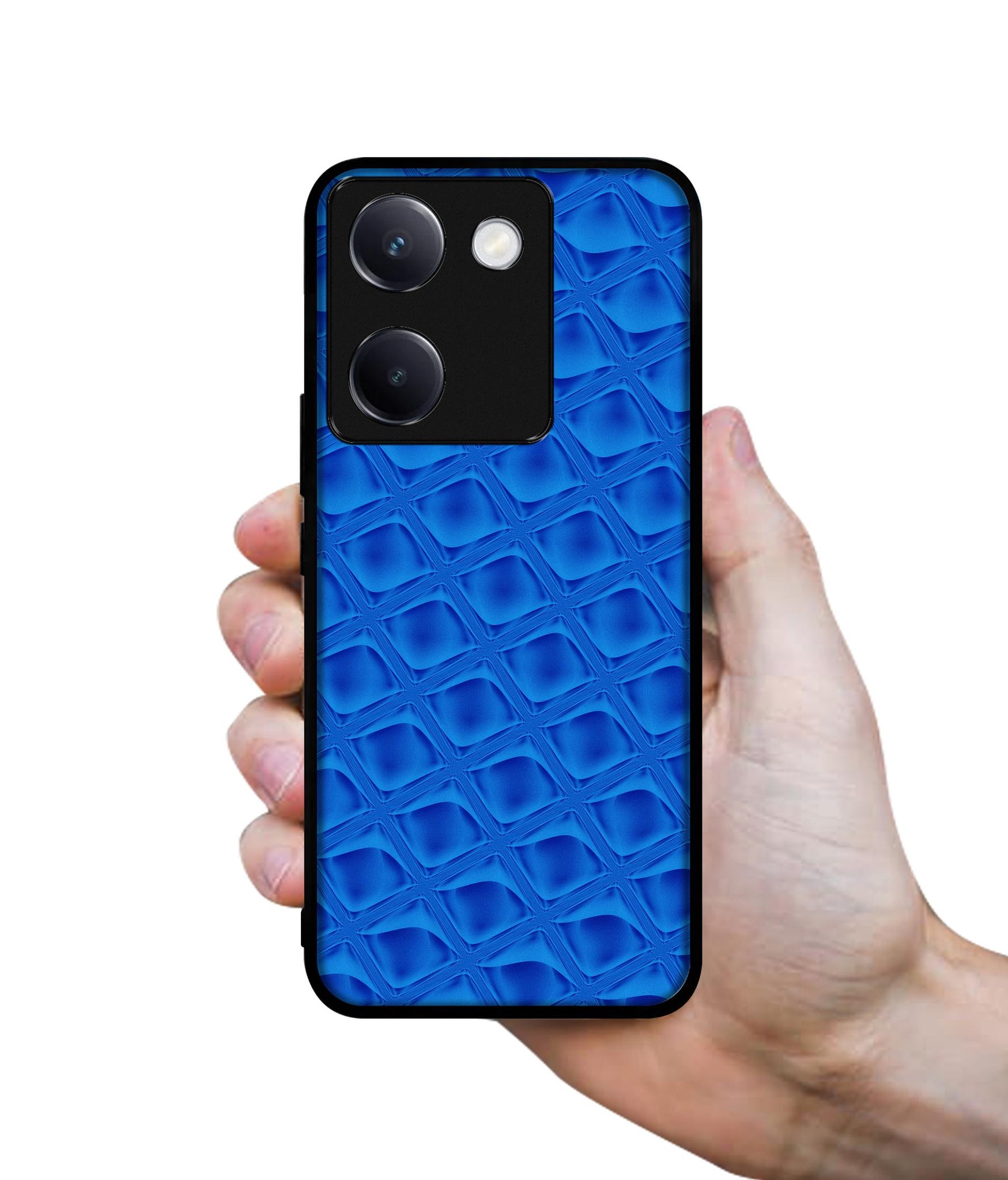 Blue Diamond Design Designer 2D Printed Back Case Cover for Vivo Y200 Pro 5G / Y300 Plus 5G