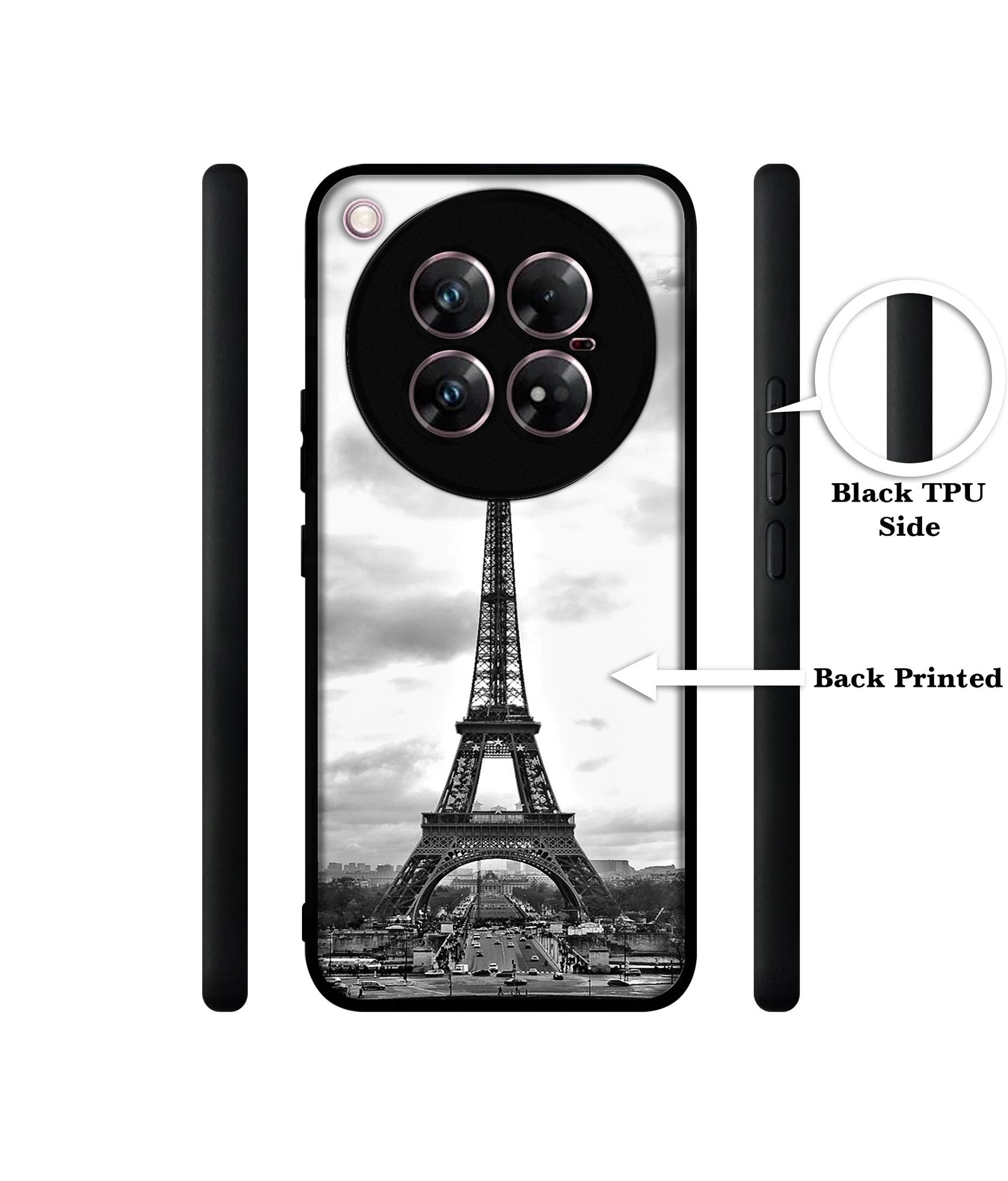 Eiffel Tower Design Designer 2D Printed Back Case Cover for Infinix Zero 40 5G
