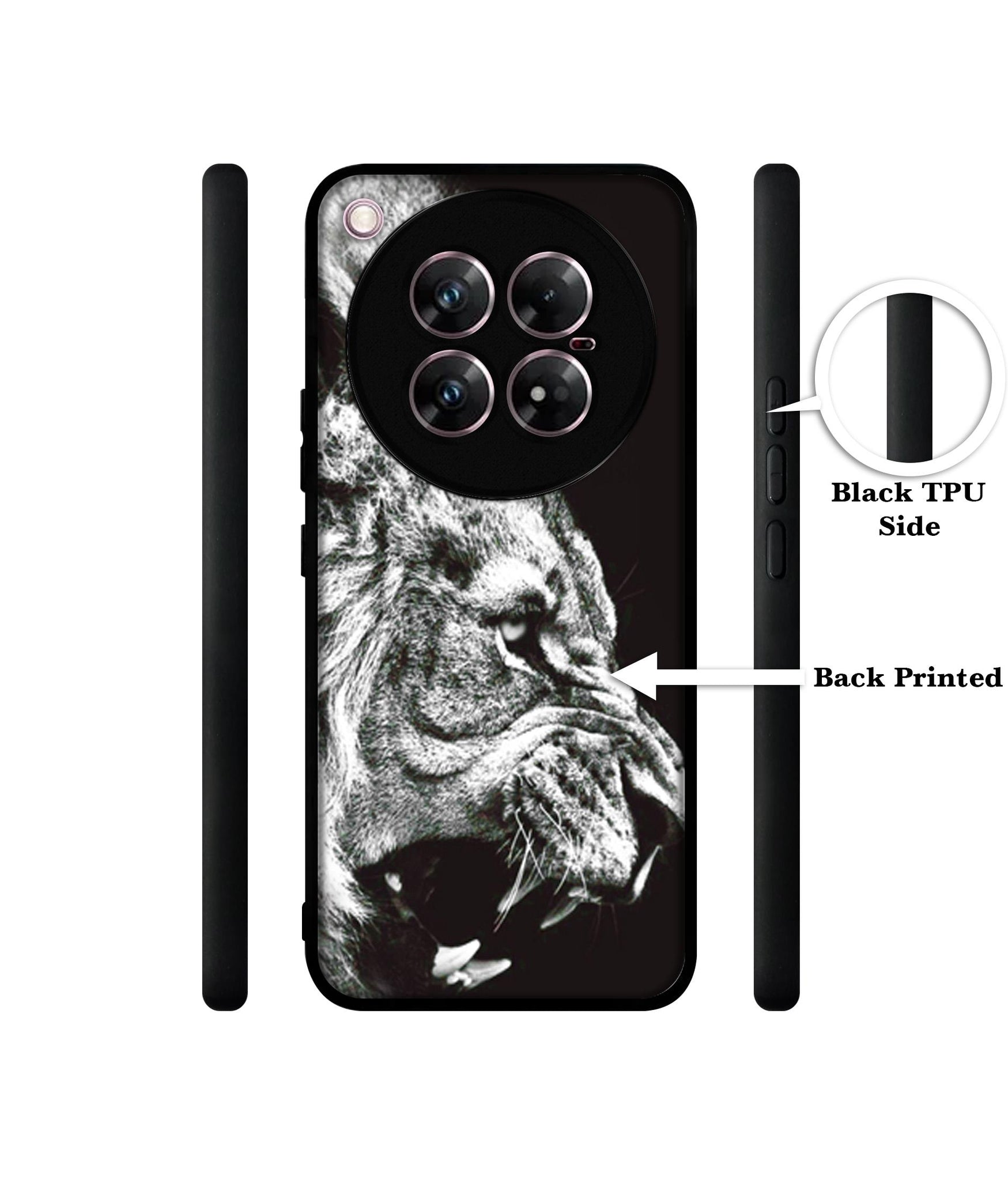 Angry Lion Design Designer 2D Printed Back Case Cover for Infinix Zero 40 5G
