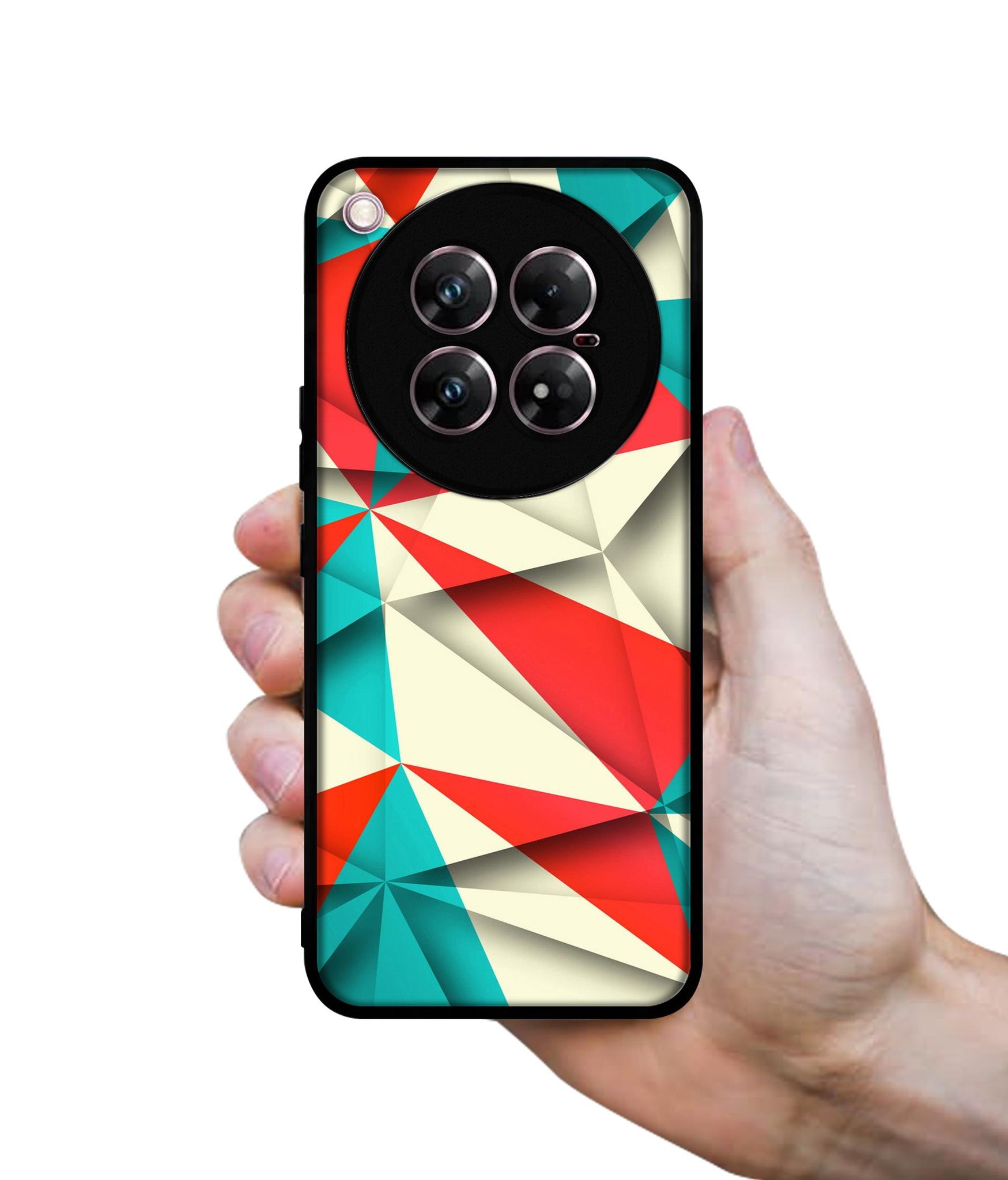 Red Blue White Pattern Design Designer 2D Printed Back Case Cover for Infinix Zero 40 5G