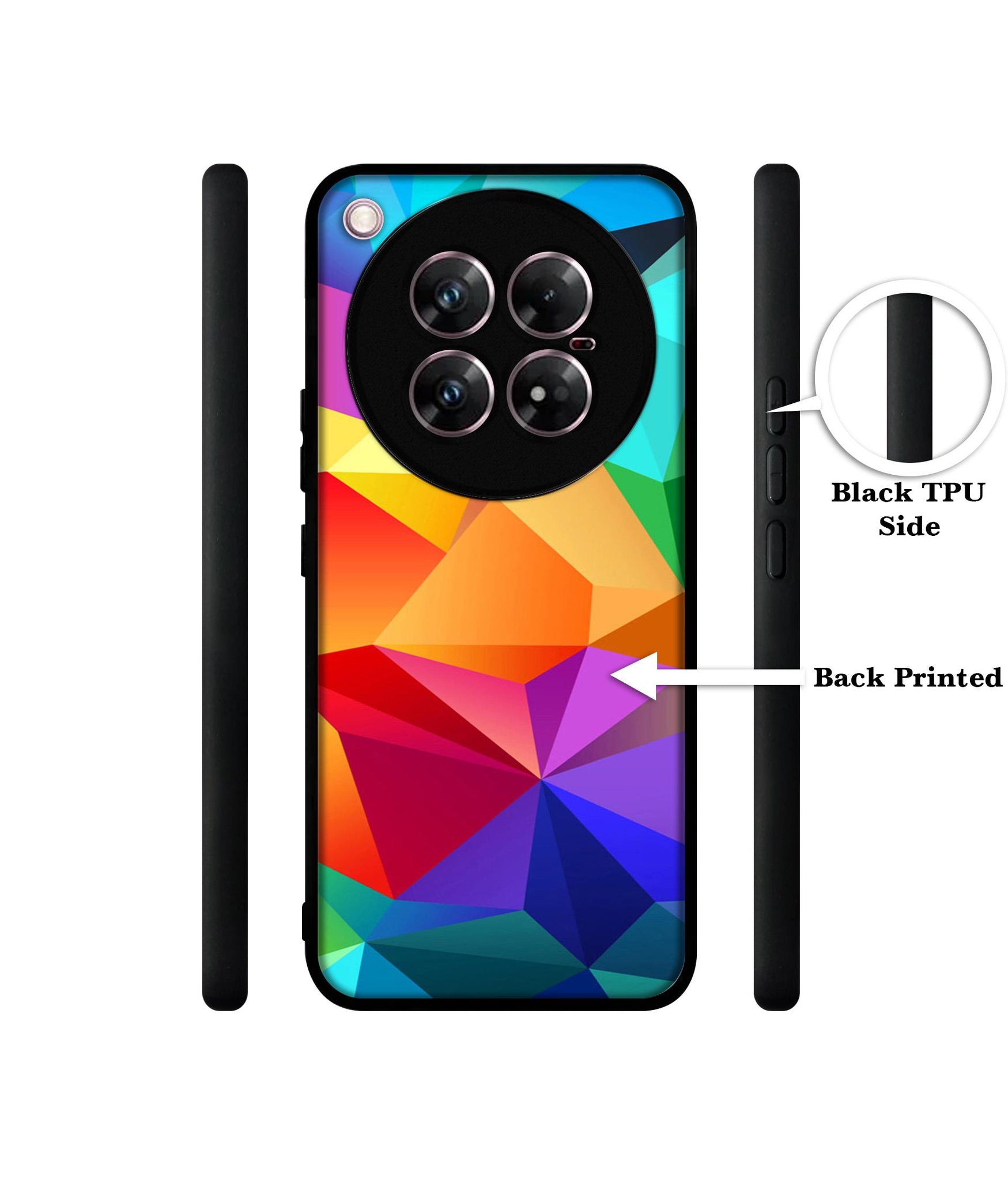 Colorful Pattern Design Designer 2D Printed Back Case Cover for Infinix Zero 40 5G