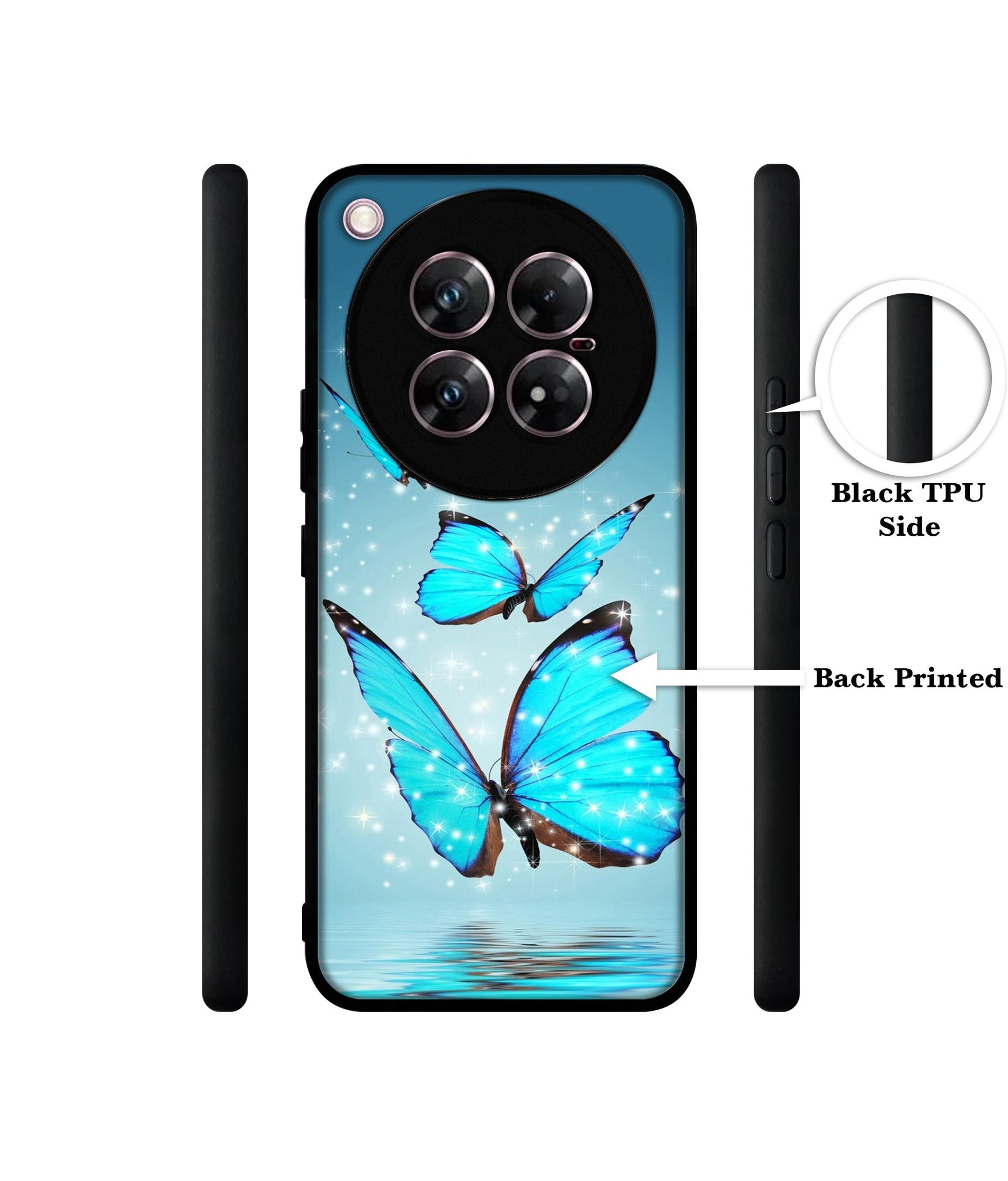 Flying Butterflies Design Designer 2D Printed Back Case Cover for Infinix Zero 40 5G