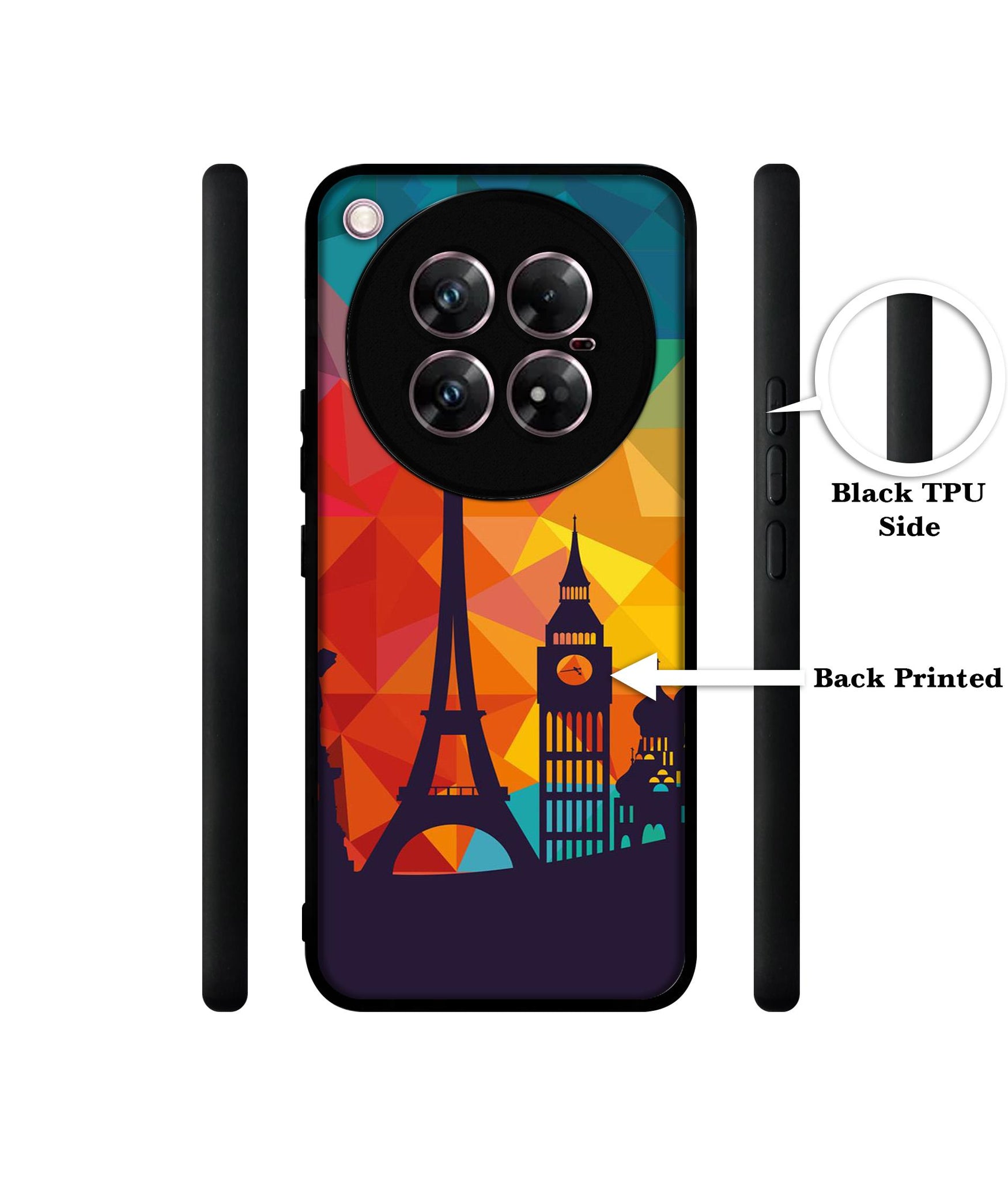 Colored Paris Design Designer 2D Printed Back Case Cover for Infinix Zero 40 5G