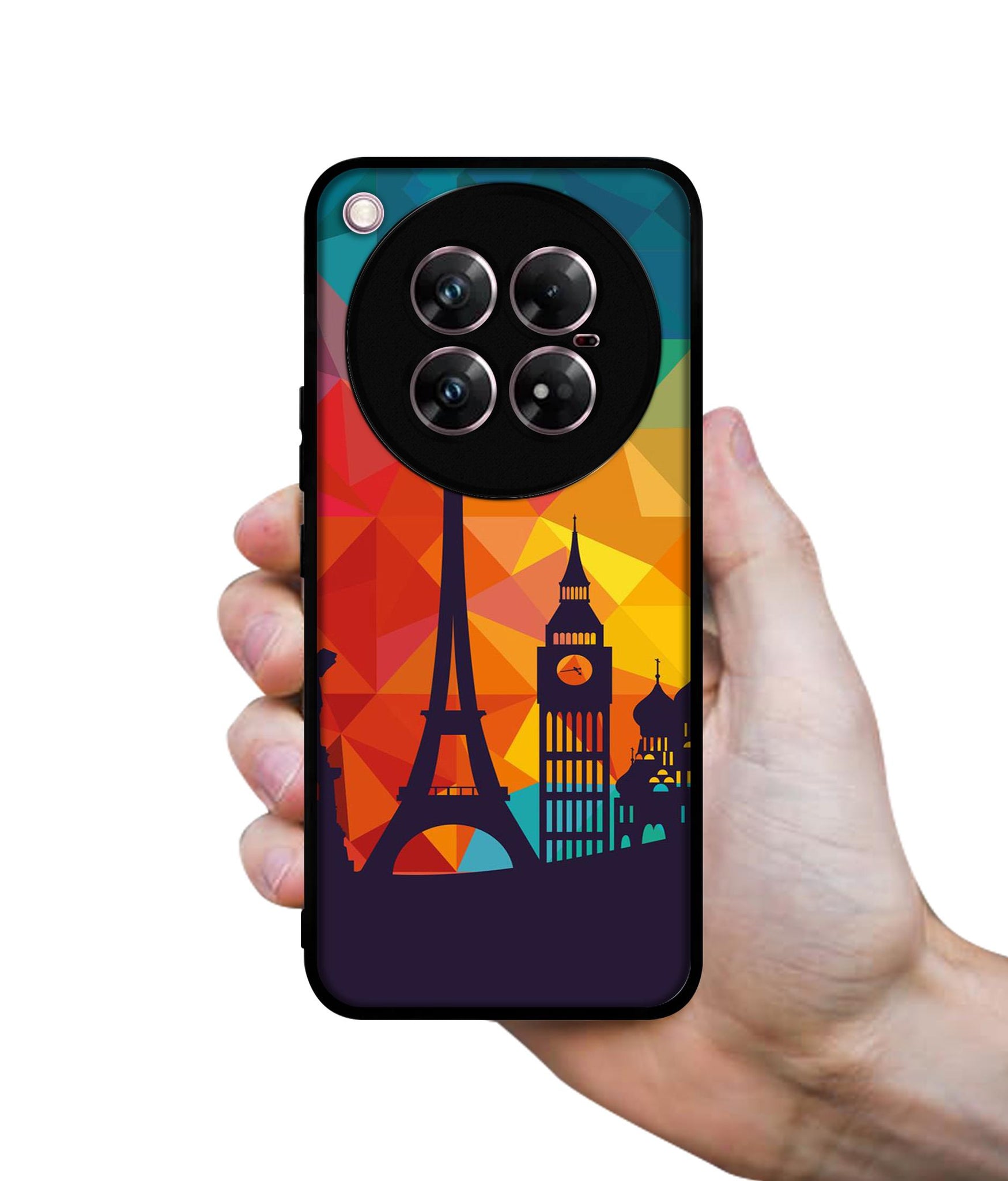 Colored Paris Design Designer 2D Printed Back Case Cover for Infinix Zero 40 5G