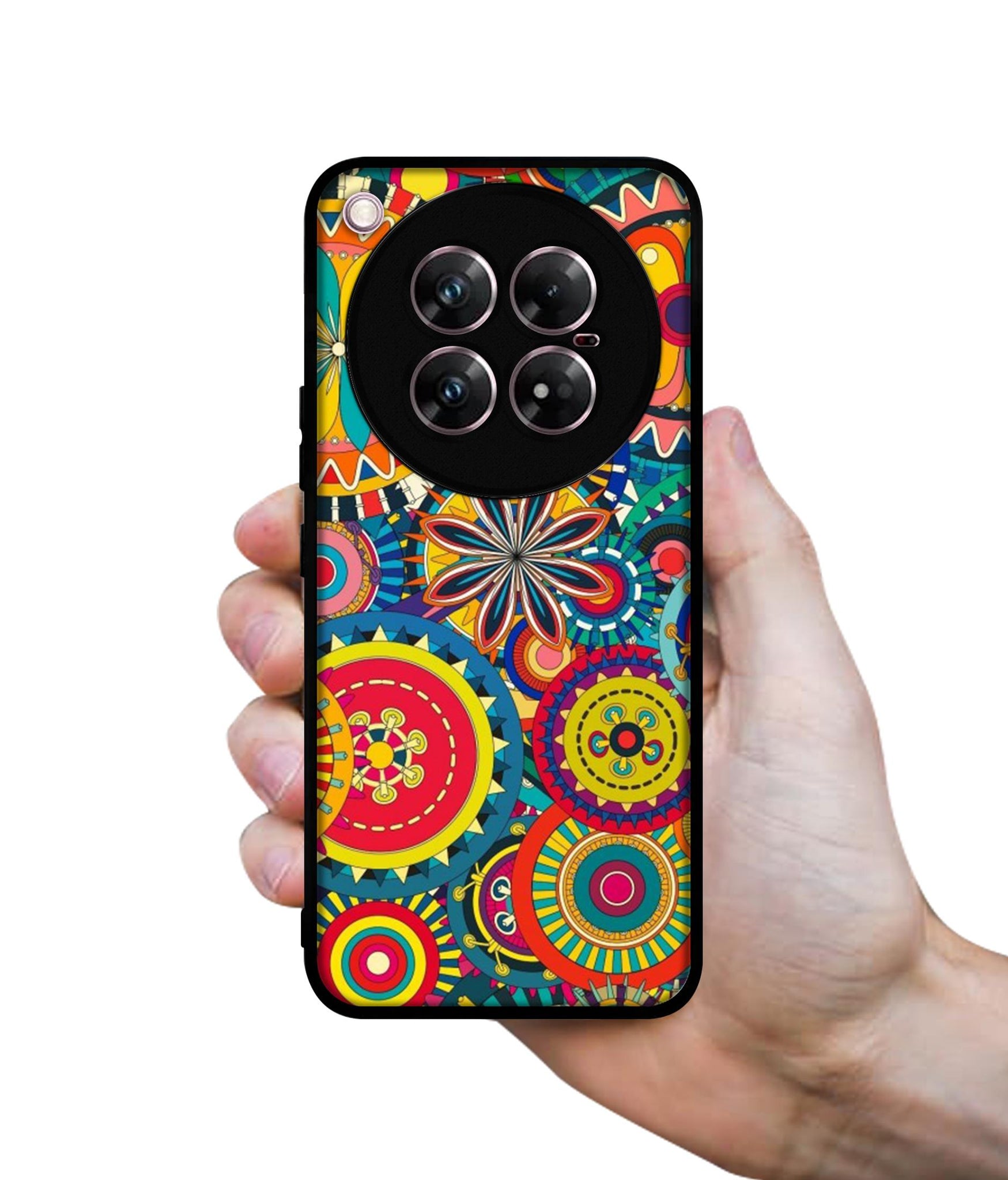 Ring Pattern Print Design Designer 2D Printed Back Case Cover for Infinix Zero 40 5G