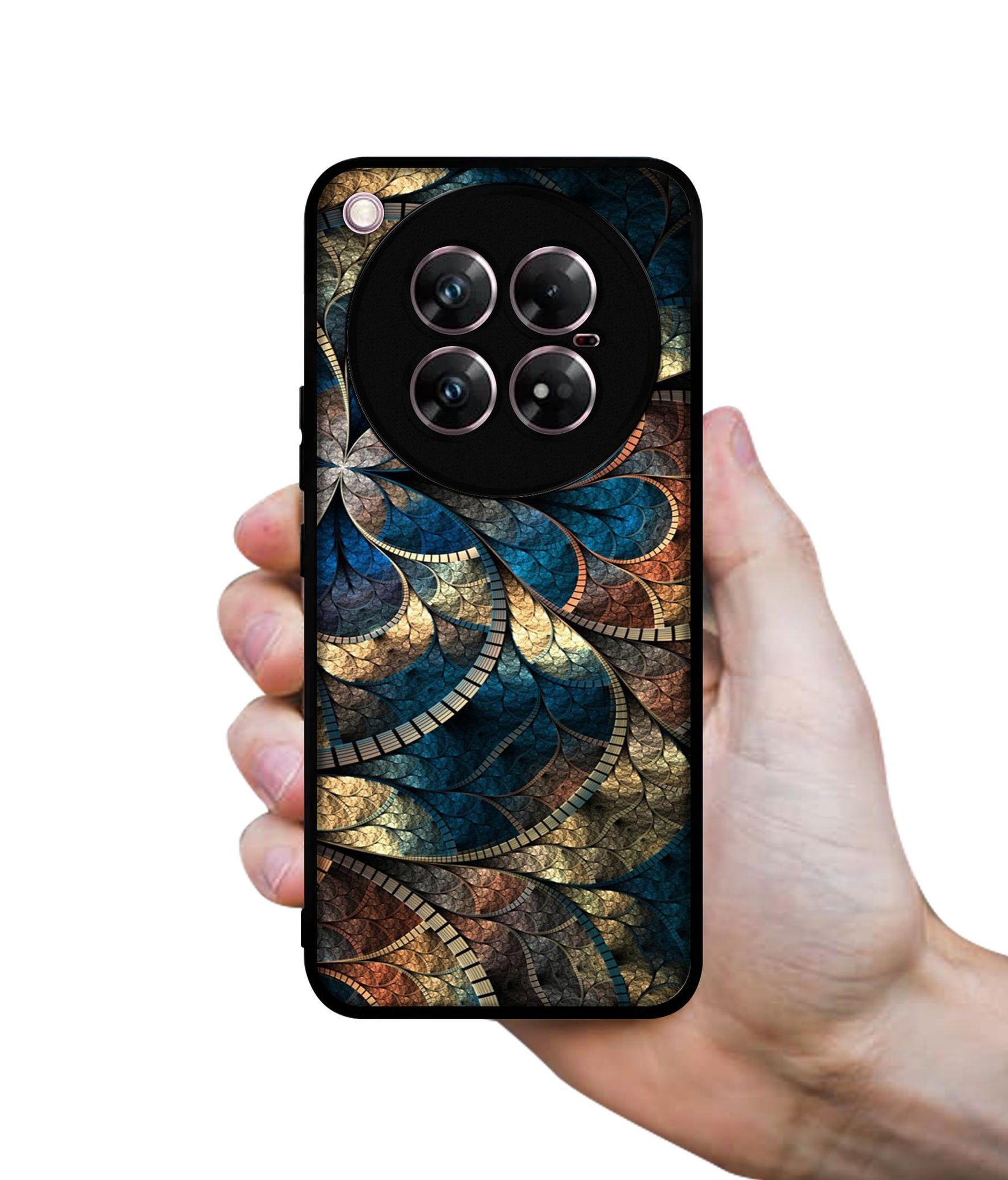 Fractional Pattern Design Designer 2D Printed Back Case Cover for Infinix Zero 40 5G