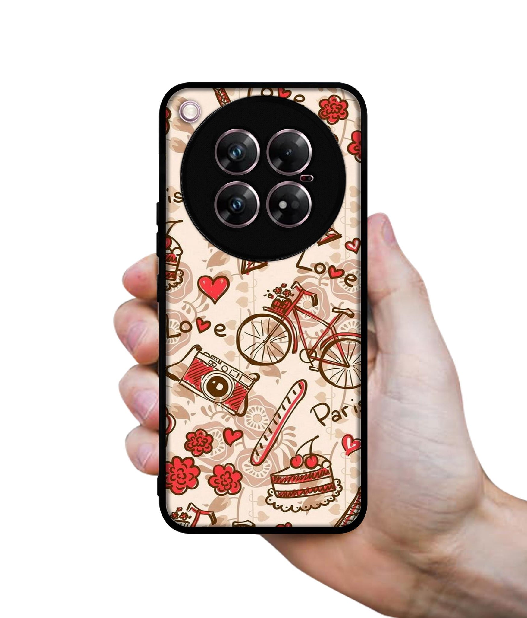 Vintage Paris Design Designer 2D Printed Back Case Cover for Infinix Zero 40 5G