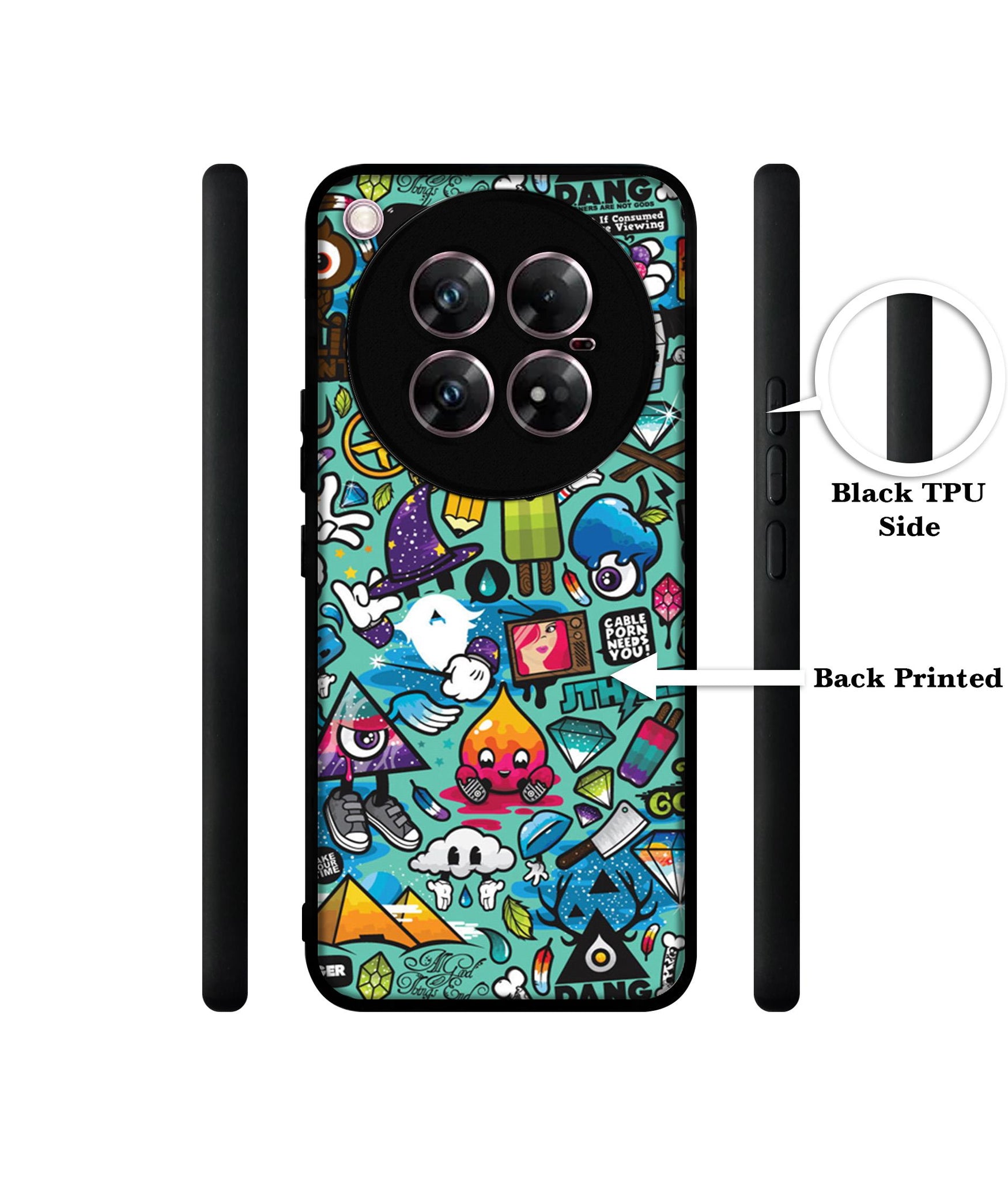 Crazy Design Designer 2D Printed Back Case Cover for Infinix Zero 40 5G