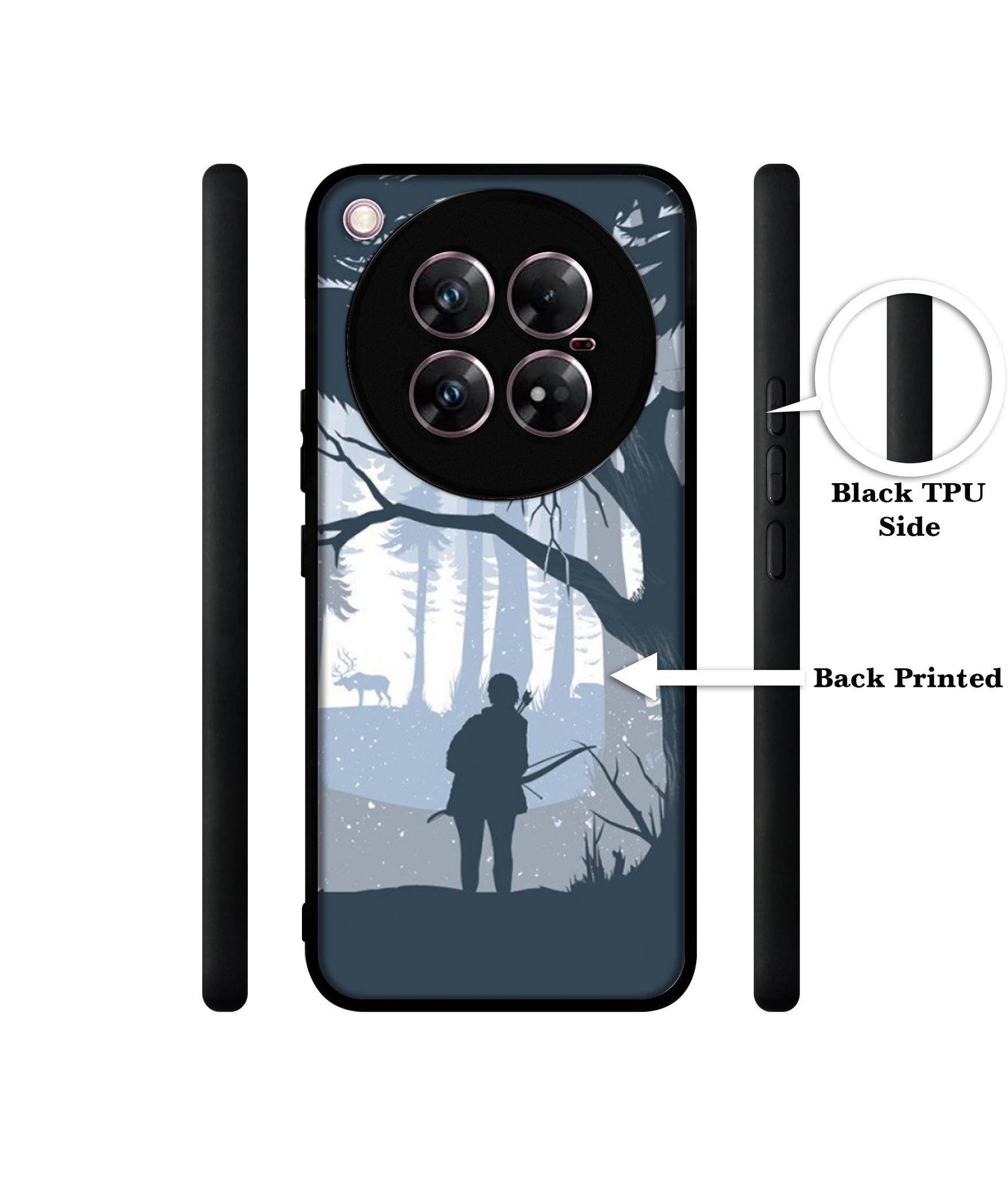 Hunter Design Designer 2D Printed Back Case Cover for Infinix Zero 40 5G