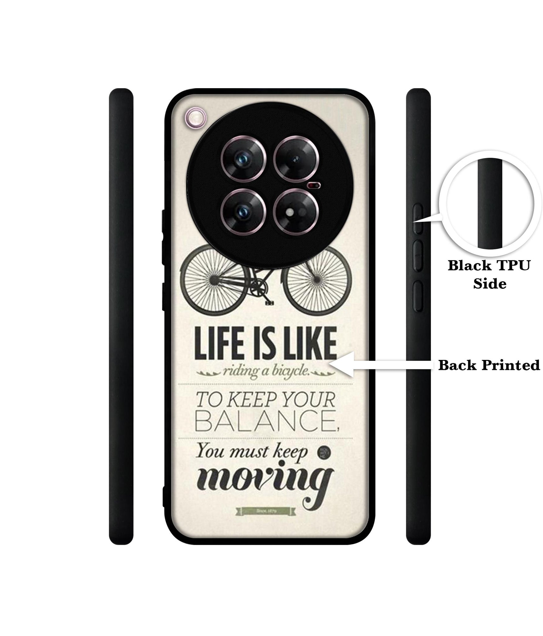 Life is Like Moving Design Designer 2D Printed Back Case Cover for Infinix Zero 40 5G