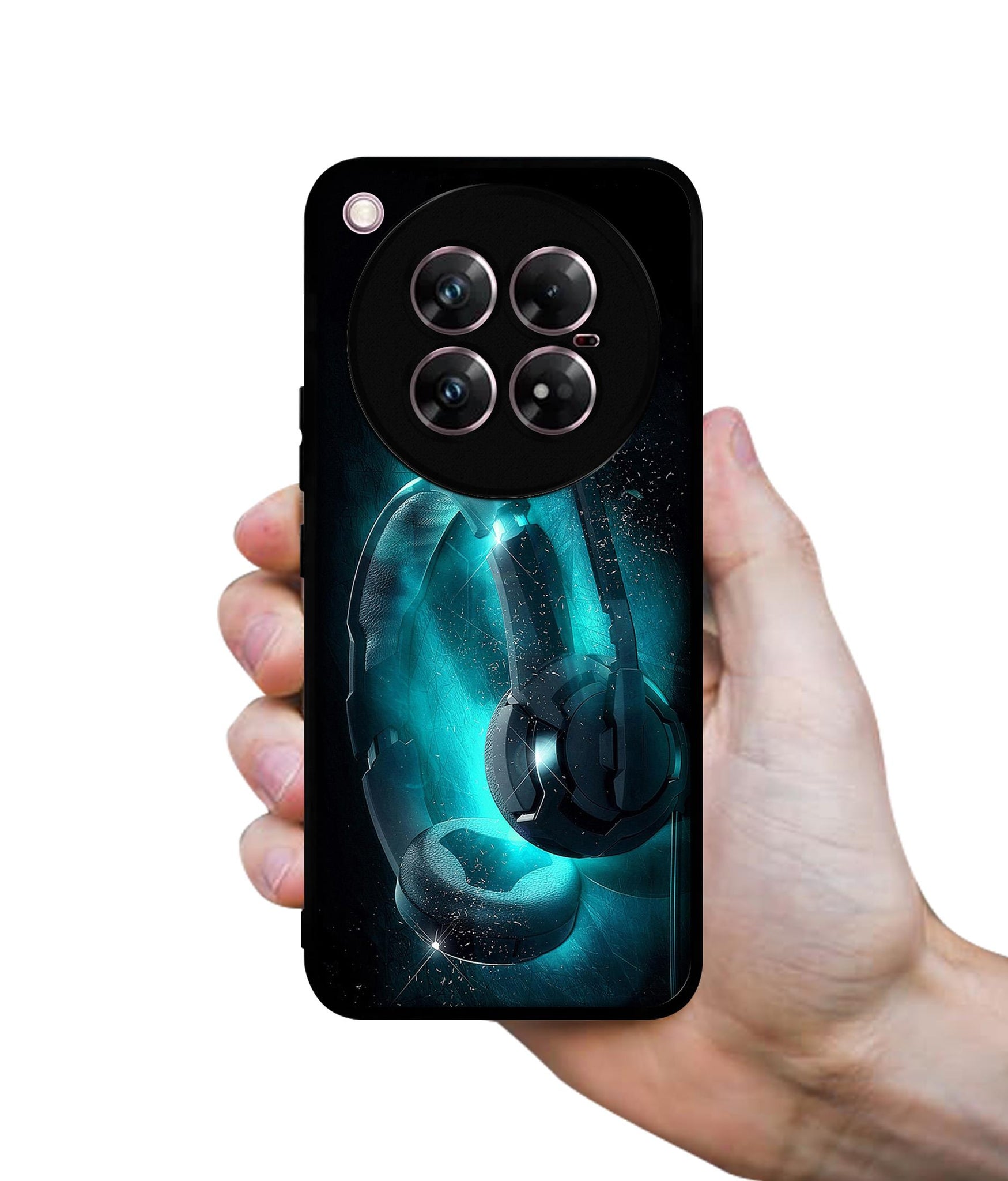 Cool Headphone Design Designer 2D Printed Back Case Cover for Infinix Zero 40 5G