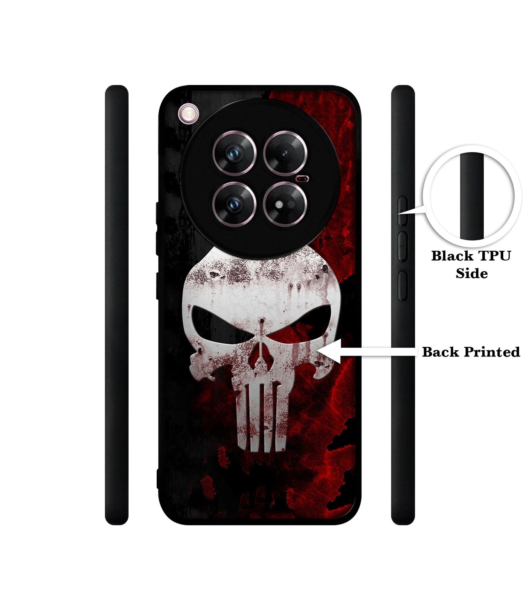 Punisher Skull Design Designer 2D Printed Back Case Cover for Infinix Zero 40 5G