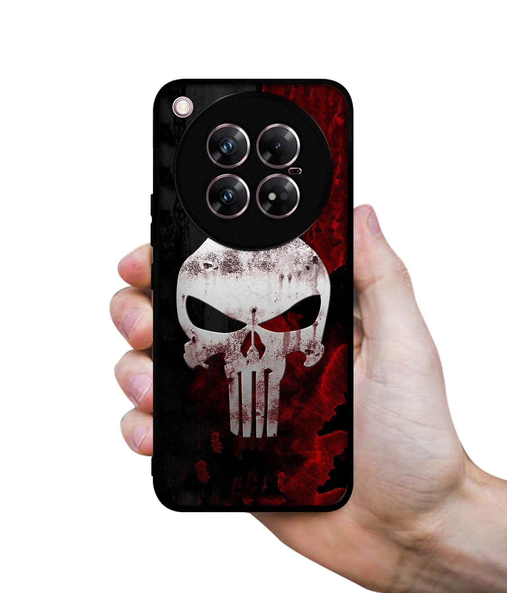 Punisher Skull Design Designer 2D Printed Back Case Cover for Infinix Zero 40 5G