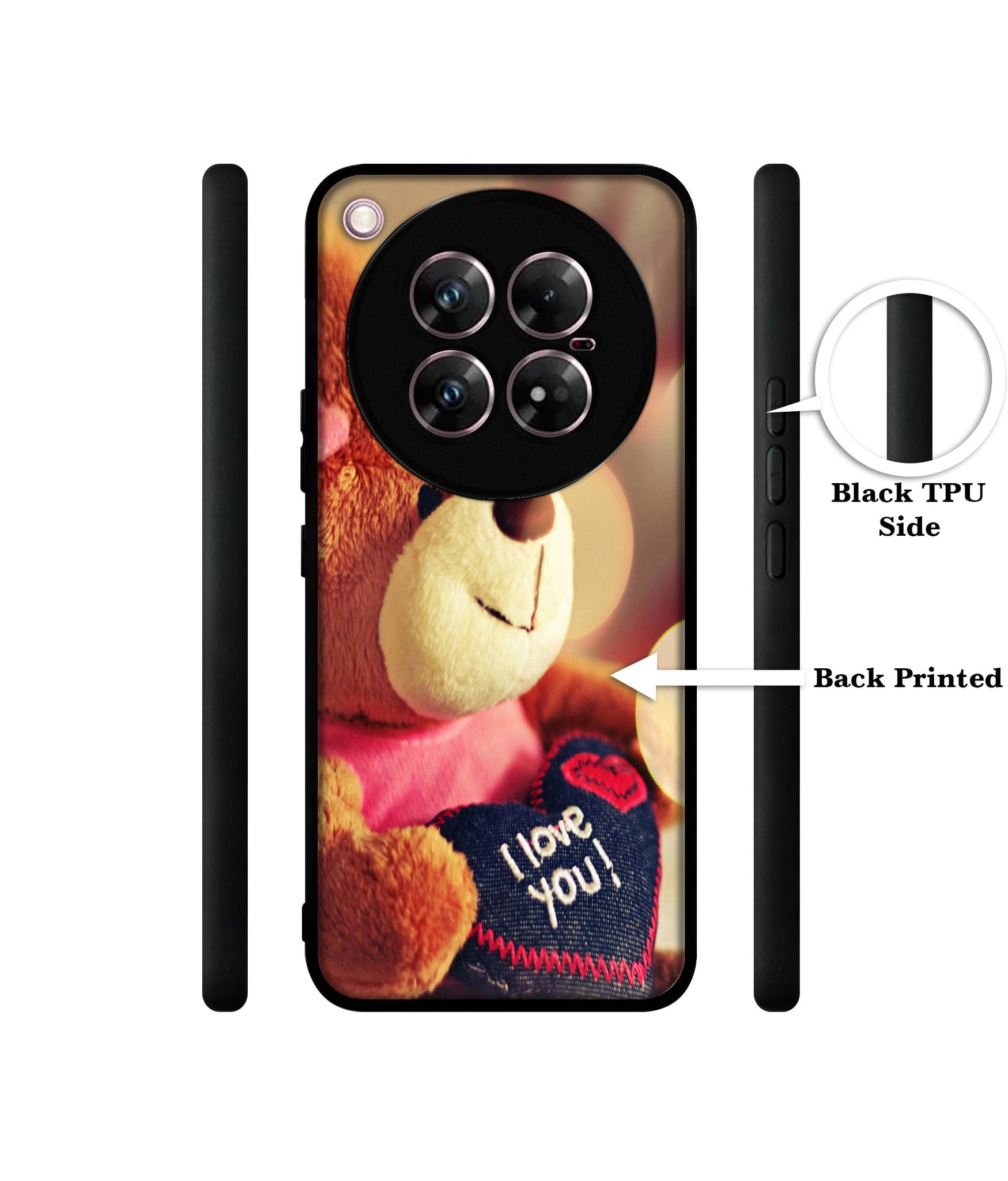 Teddy Bear Design Designer 2D Printed Back Case Cover for Infinix Zero 40 5G