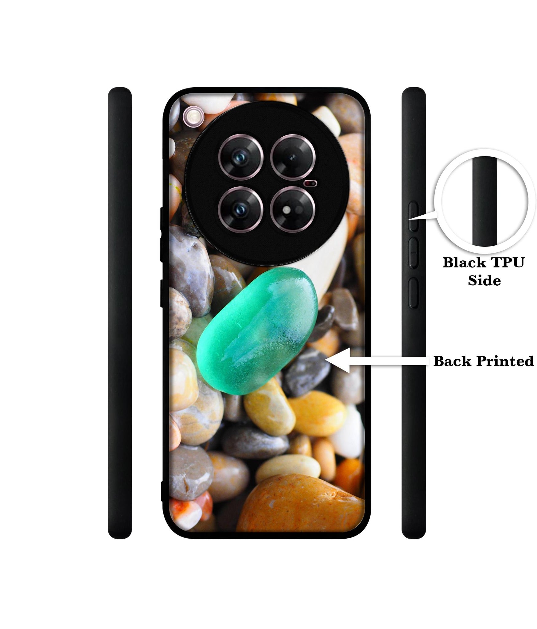 Sea Stones Design Designer 2D Printed Back Case Cover for Infinix Zero 40 5G