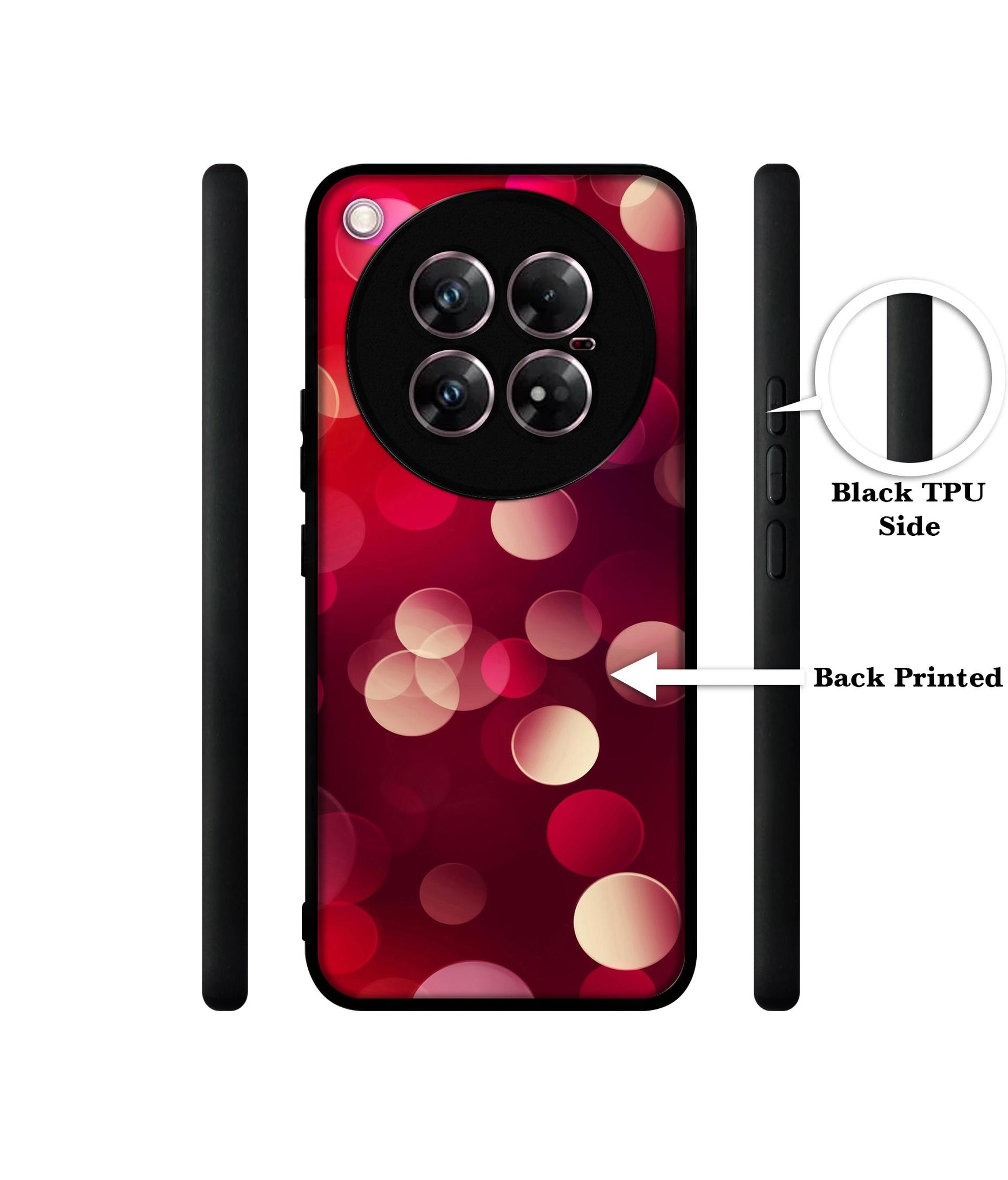 3D Circles Design Designer 2D Printed Back Case Cover for Infinix Zero 40 5G