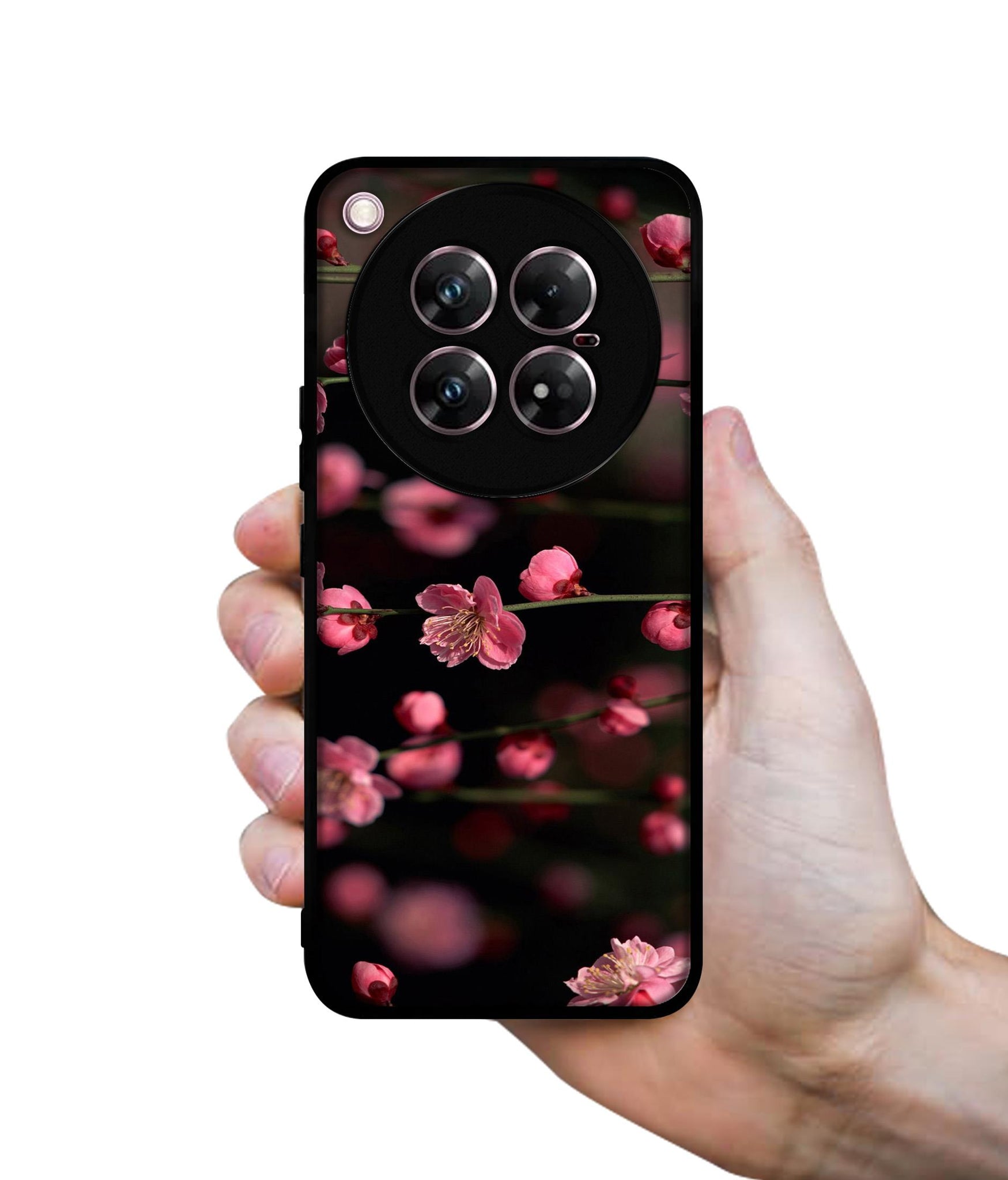 Pink Flowers Design Designer 2D Printed Back Case Cover for Infinix Zero 40 5G