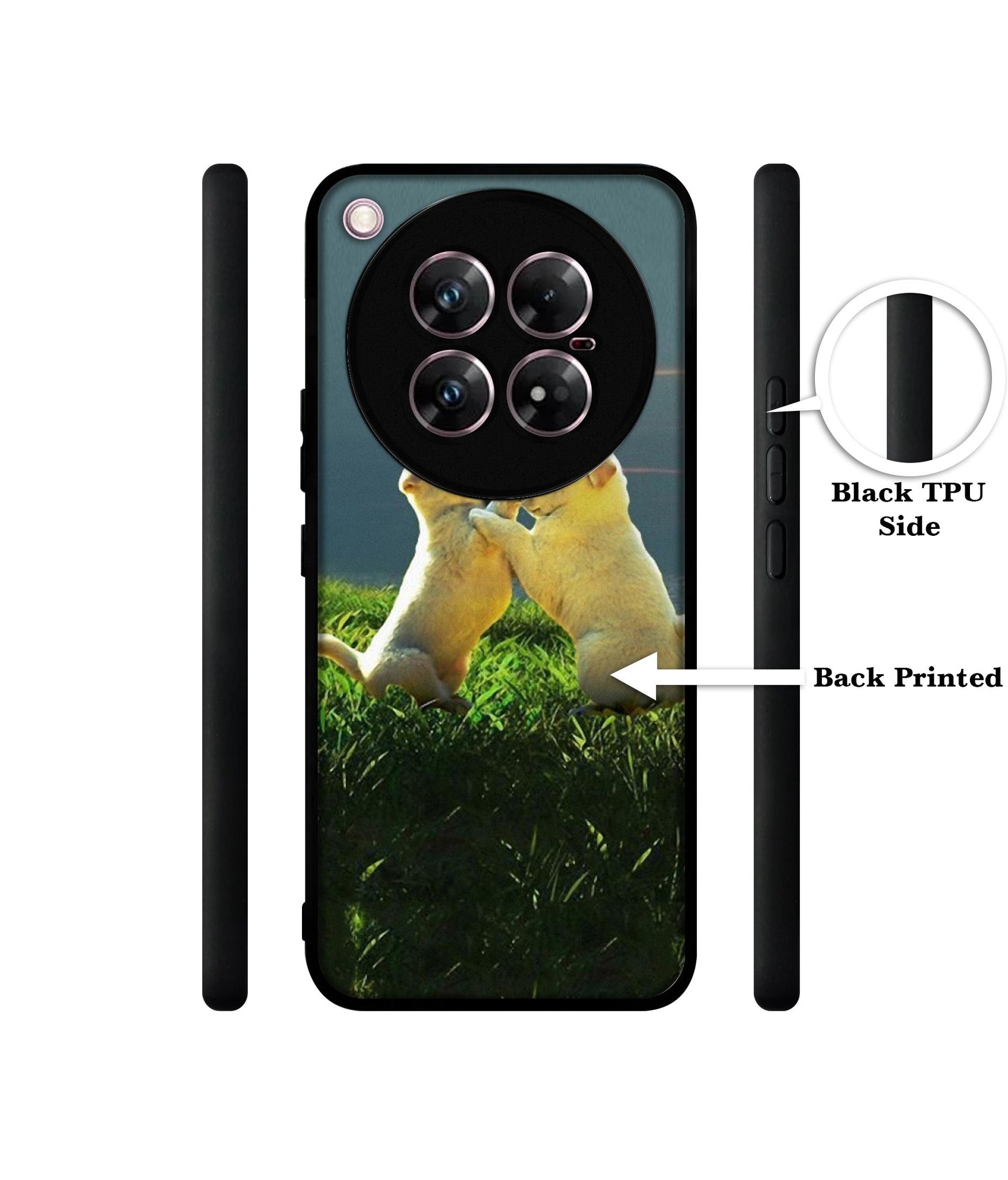 Puppy Couple Sunset Design Designer 2D Printed Back Case Cover for Infinix Zero 40 5G