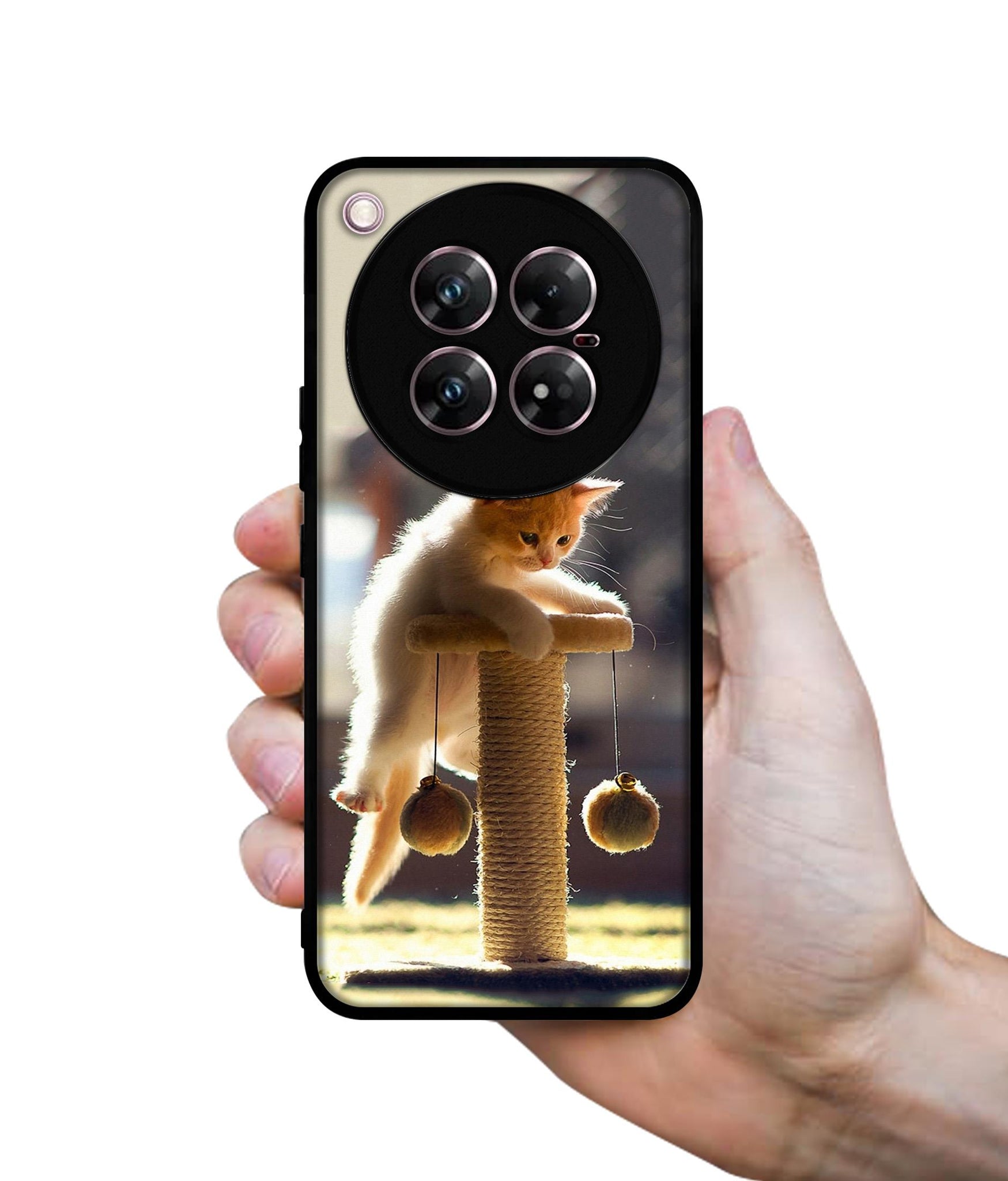 Cat Climbing Design Designer 2D Printed Back Case Cover for Infinix Zero 40 5G