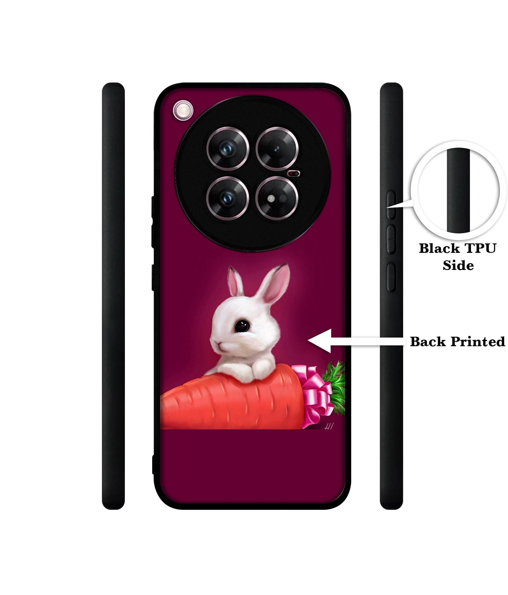 Bunny With Carrot Design Designer 2D Printed Back Case Cover for Infinix Zero 40 5G