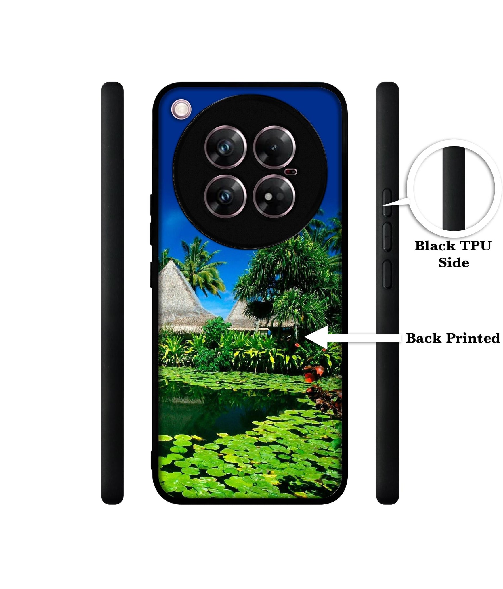 Tropics Water Design Designer 2D Printed Back Case Cover for Infinix Zero 40 5G