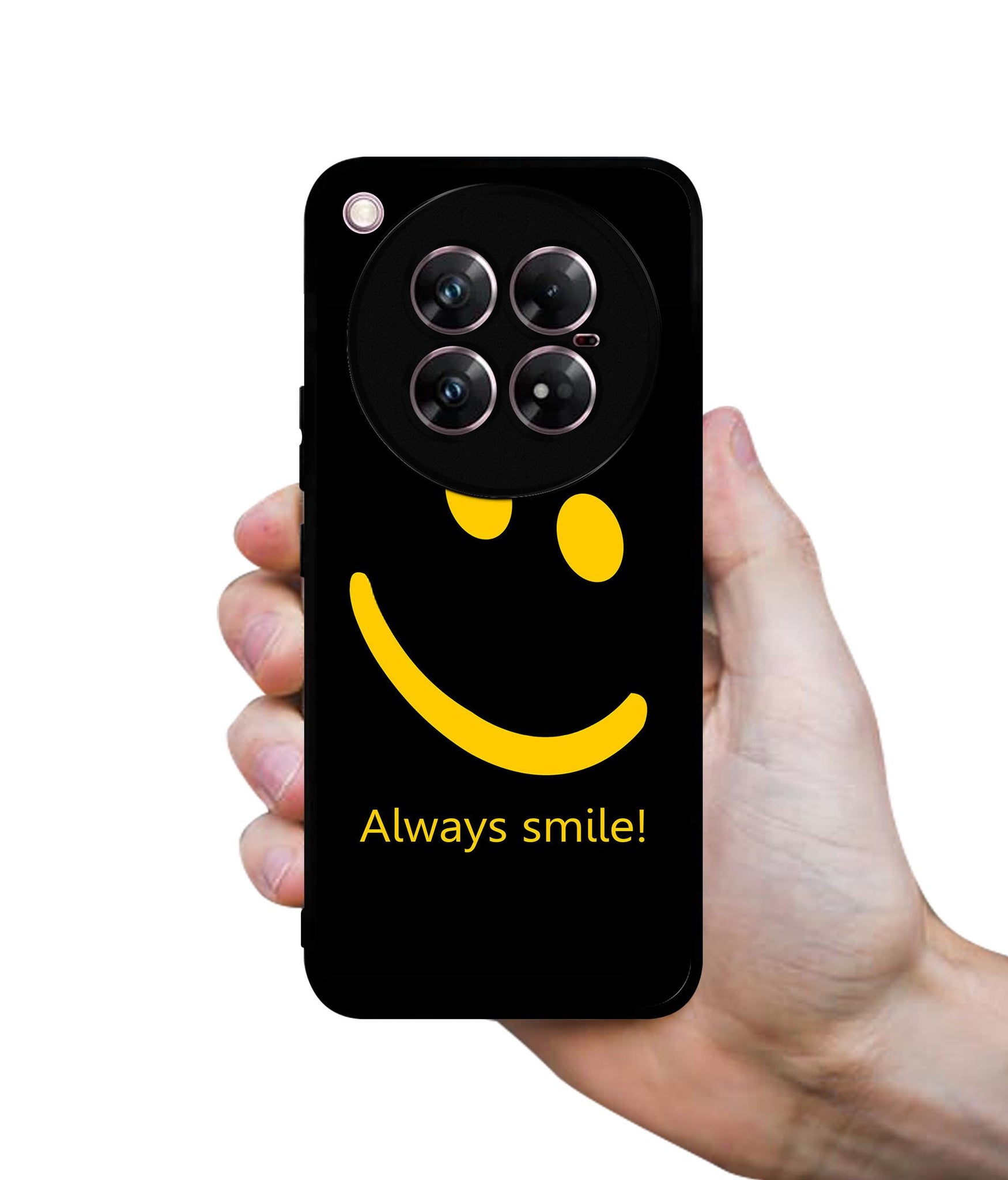 Always Smile Quote Design Designer 2D Printed Back Case Cover for Infinix Zero 40 5G