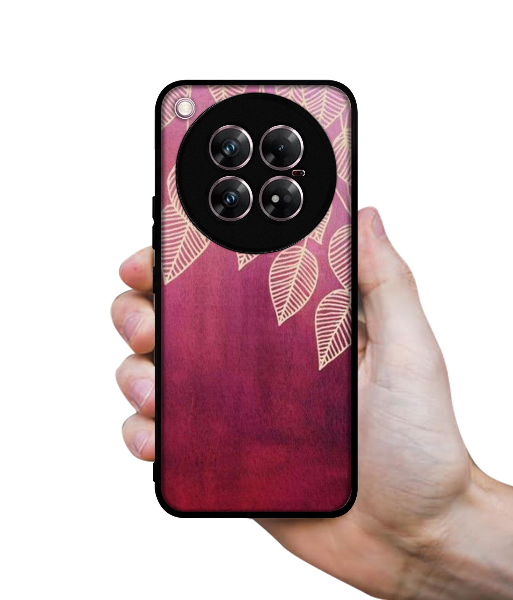 Leaf Pattern Design Designer 2D Printed Back Case Cover for Infinix Zero 40 5G