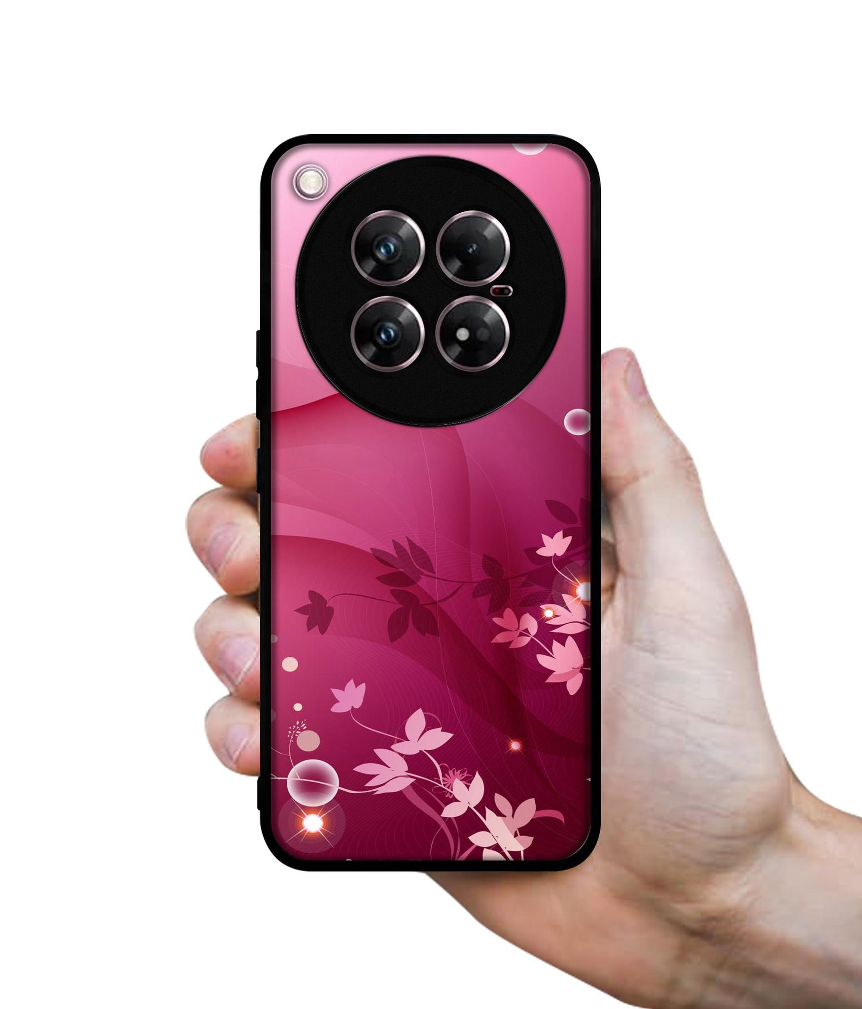 Pink Abstract Design Designer 2D Printed Back Case Cover for Infinix Zero 40 5G