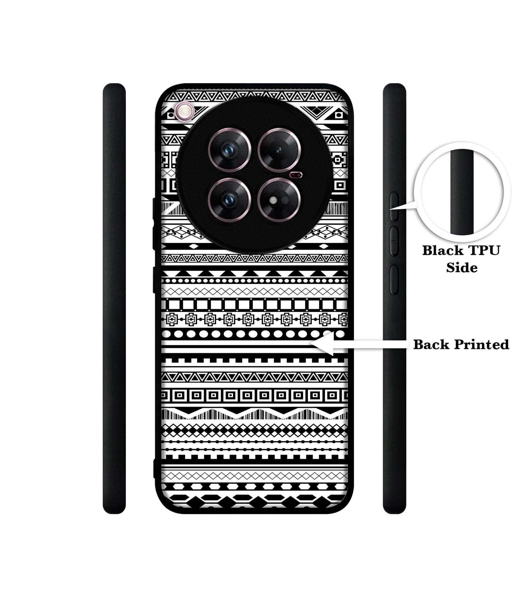 Black & White Patterns Design Designer 2D Printed Back Case Cover for Infinix Zero 40 5G