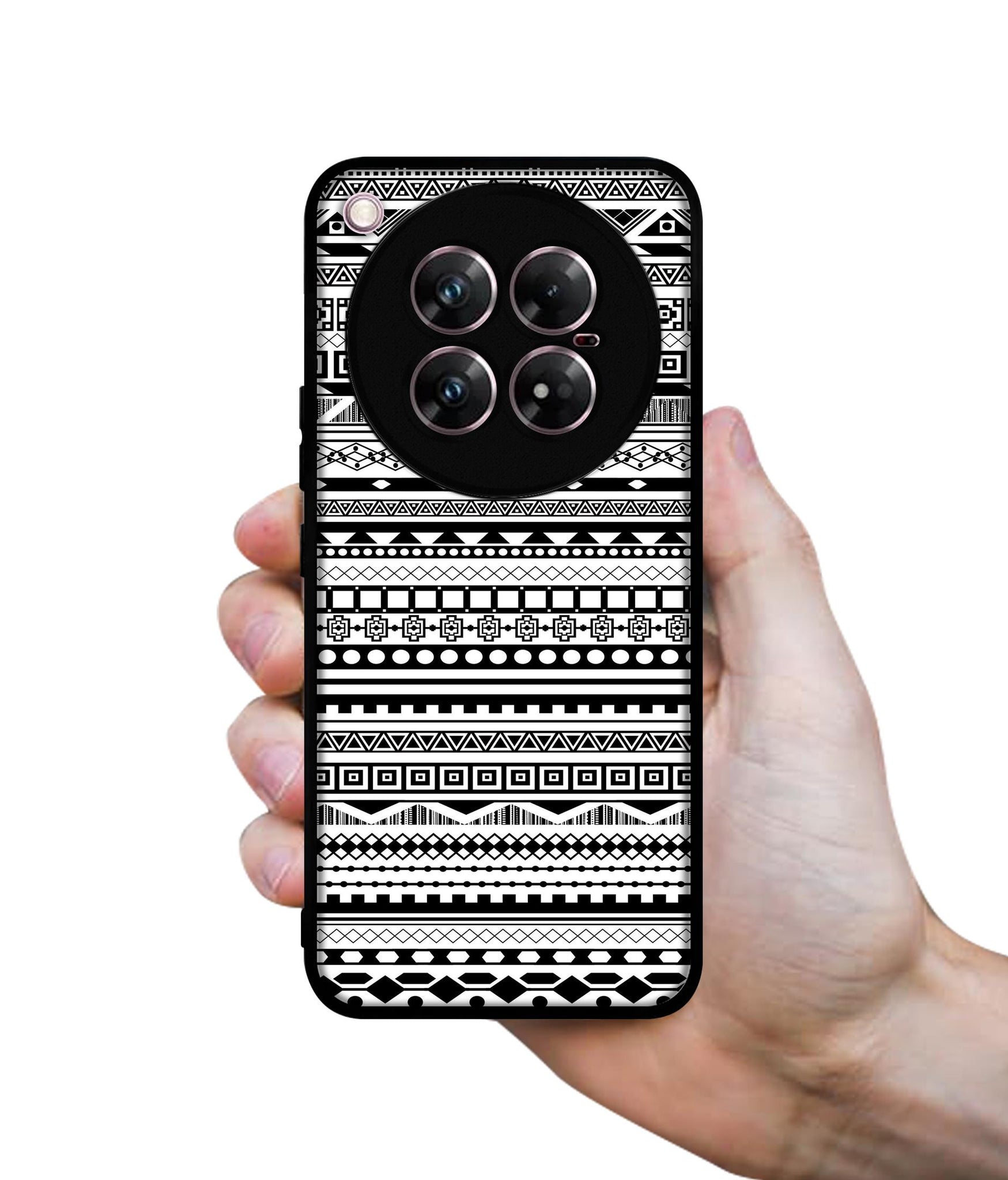 Black & White Patterns Design Designer 2D Printed Back Case Cover for Infinix Zero 40 5G