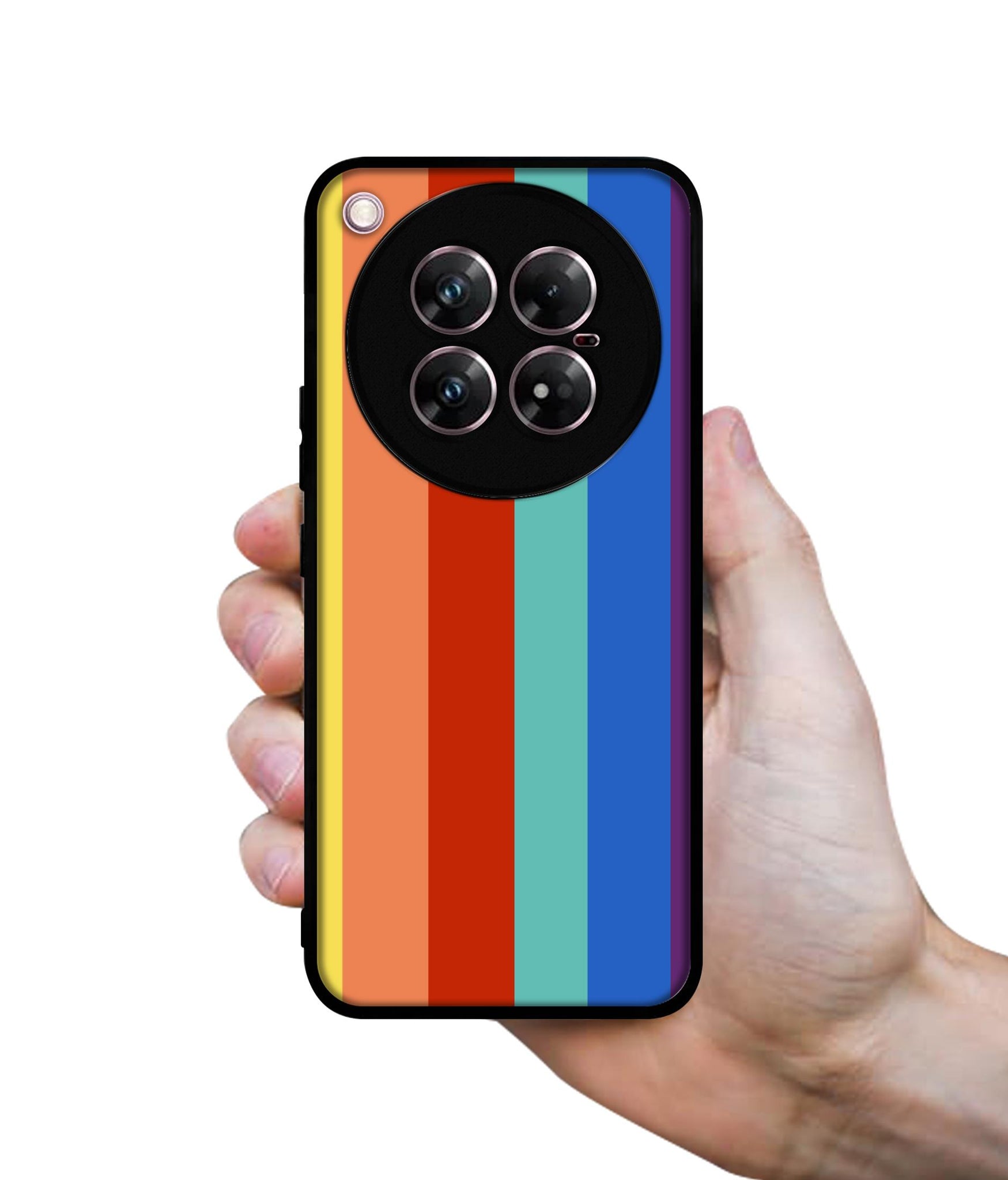 Rainbow Colors Design Designer 2D Printed Back Case Cover for Infinix Zero 40 5G
