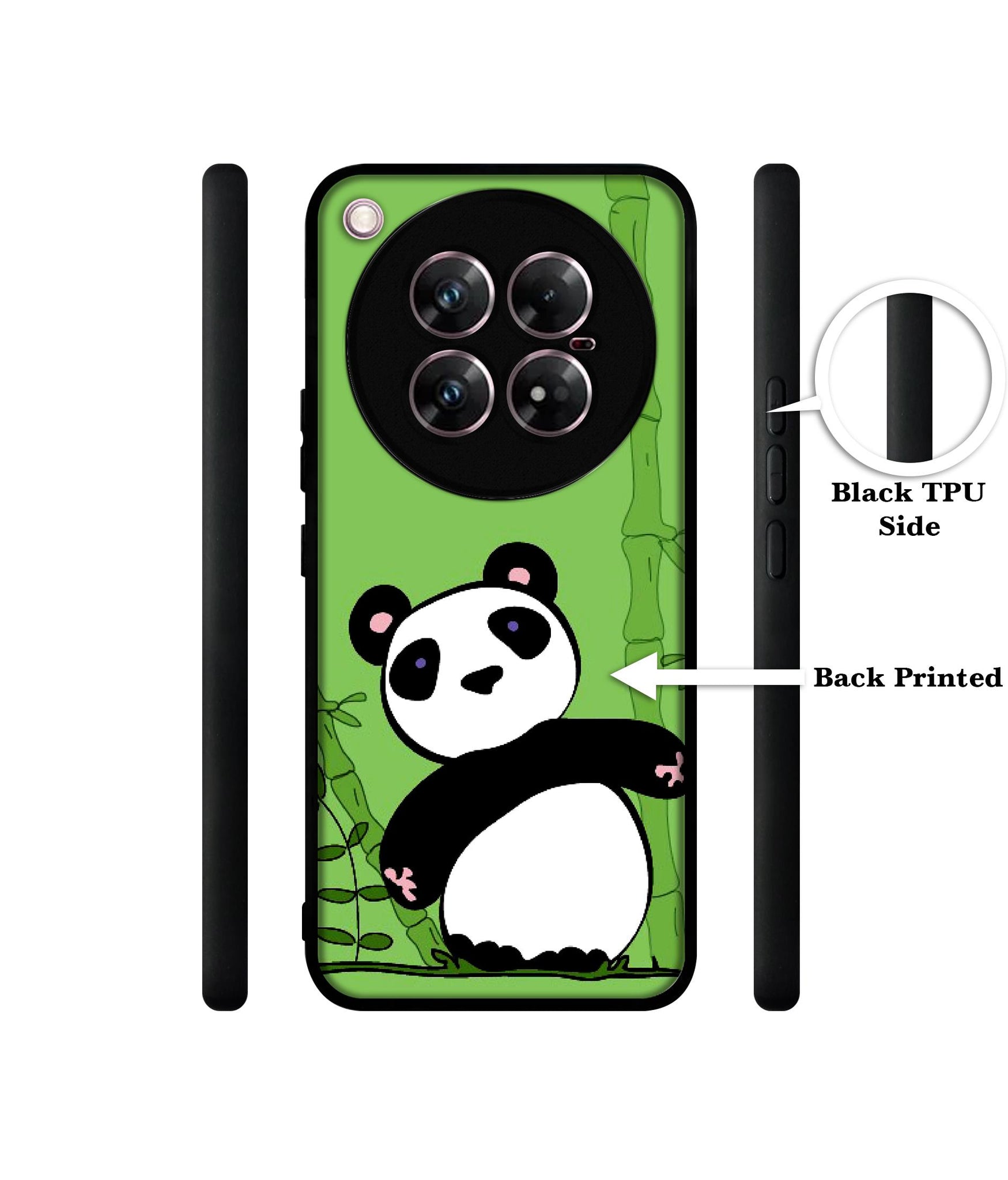 Panda with Bamboo Design Designer 2D Printed Back Case Cover for Infinix Zero 40 5G