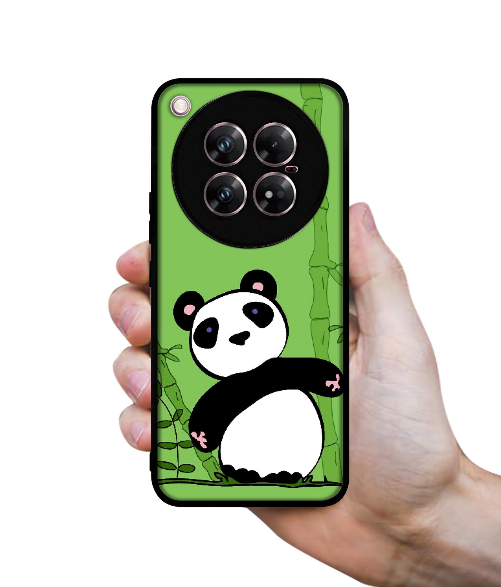 Panda with Bamboo Design Designer 2D Printed Back Case Cover for Infinix Zero 40 5G