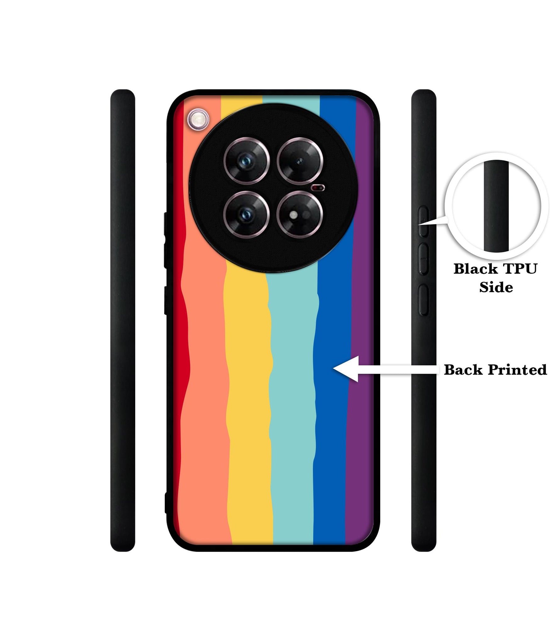 Rainbow Design Designer 2D Printed Back Case Cover for Infinix Zero 40 5G
