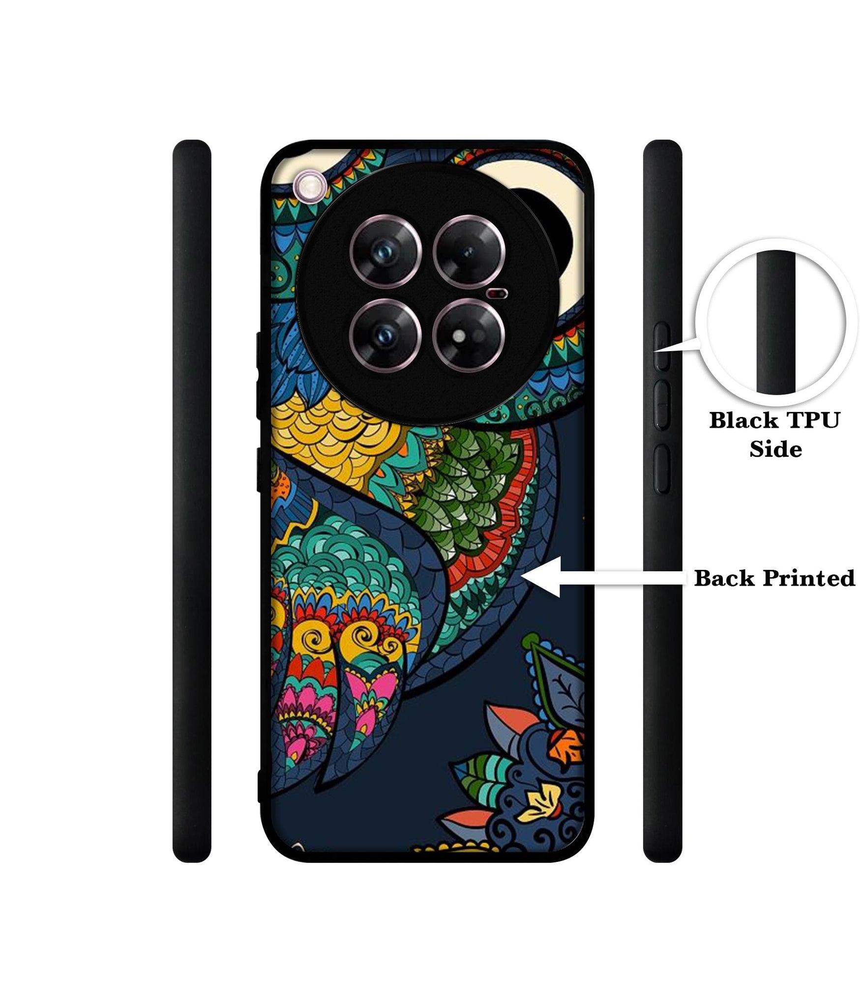 Owl Illustration Design Designer 2D Printed Back Case Cover for Infinix Zero 40 5G