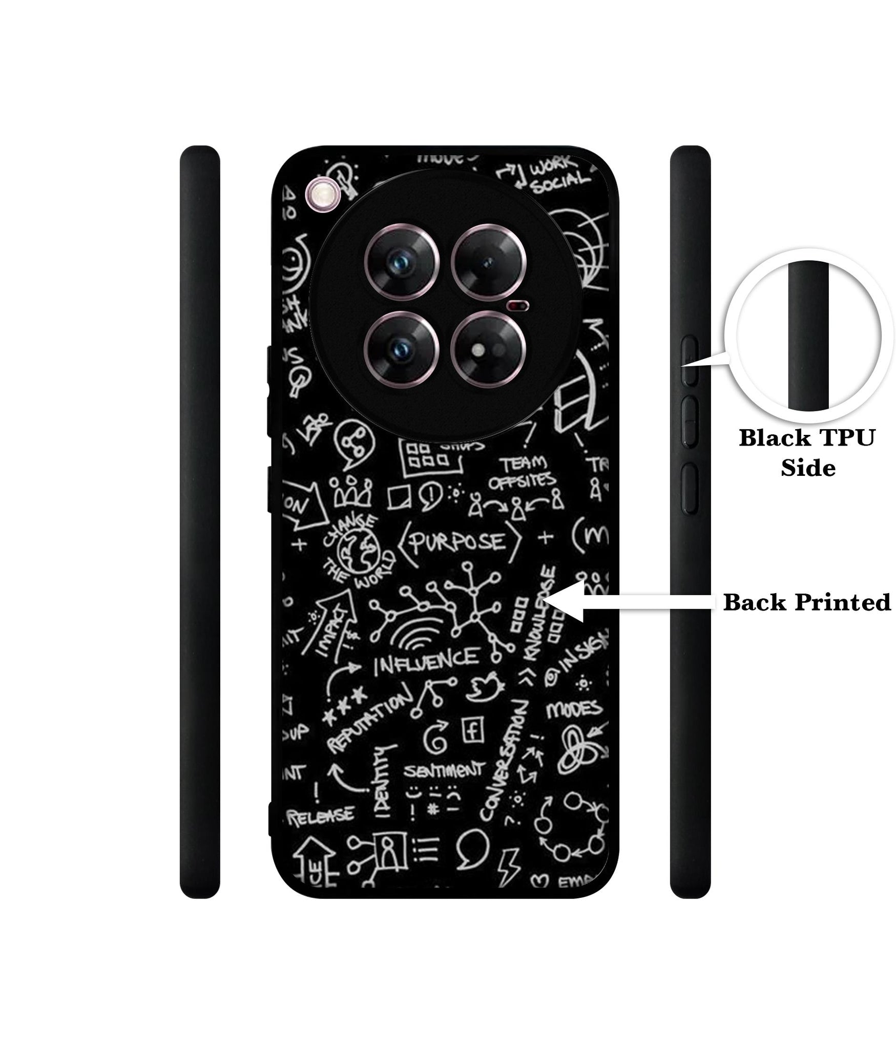 Formulas Design Designer 2D Printed Back Case Cover for Infinix Zero 40 5G