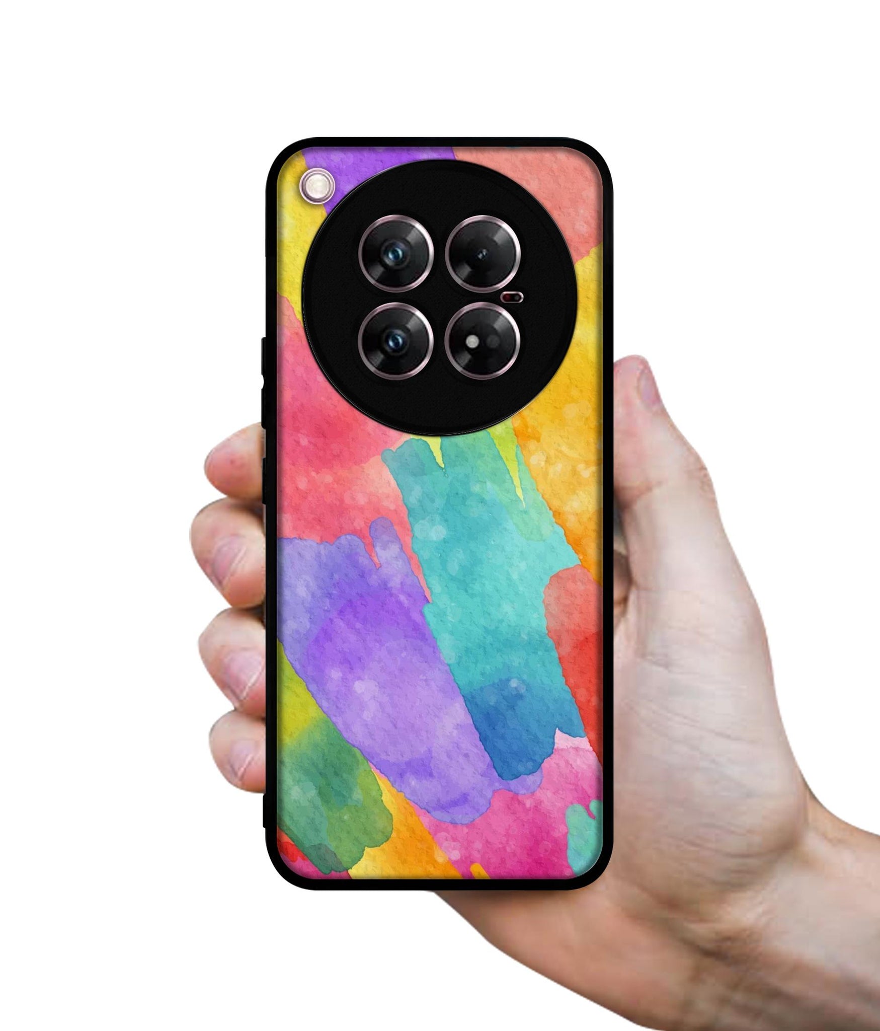 Water Paint Colorful Abstract Design Designer 2D Printed Back Case Cover for Infinix Zero 40 5G