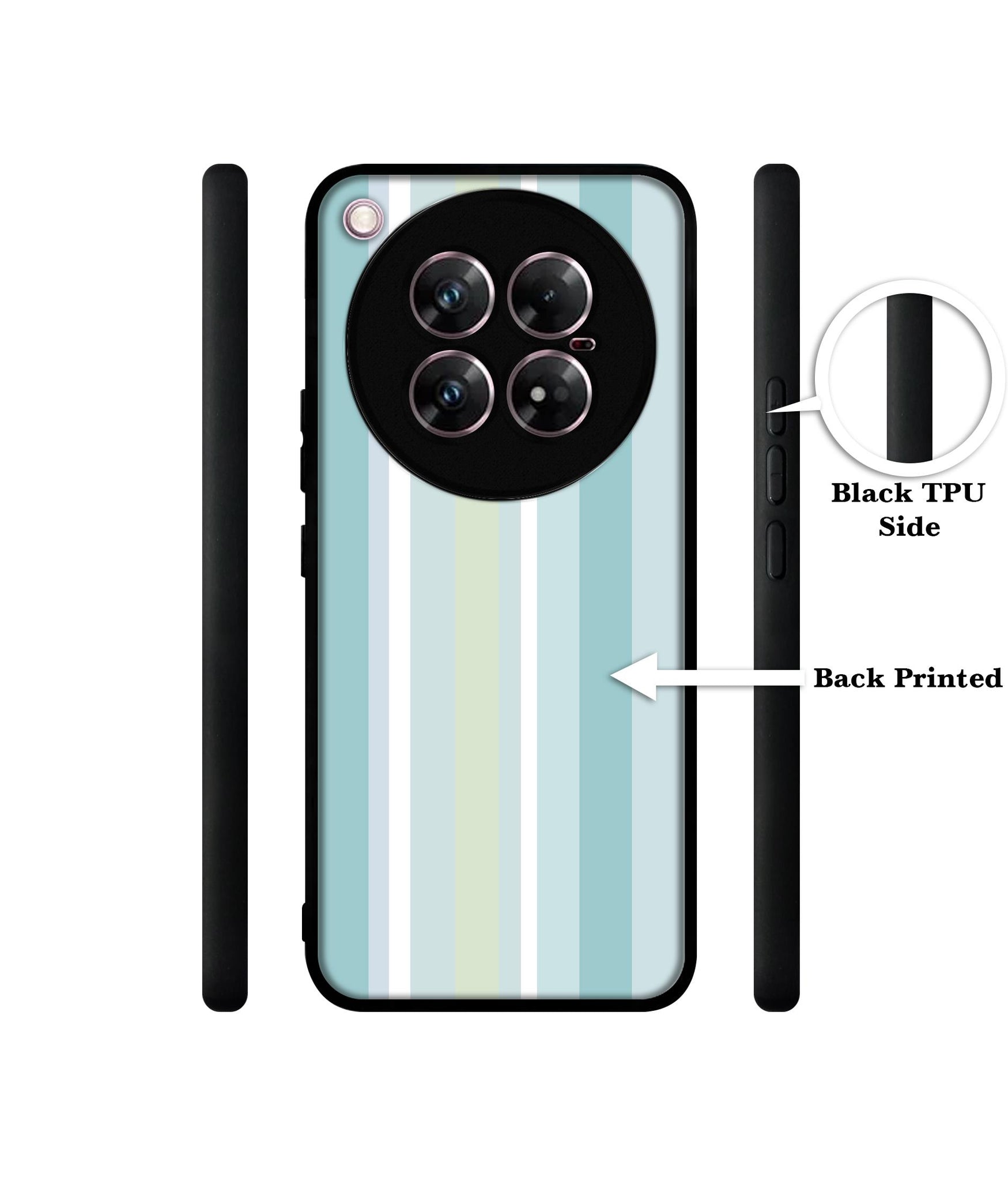 Light Green Stripes Design Designer 2D Printed Back Case Cover for Infinix Zero 40 5G
