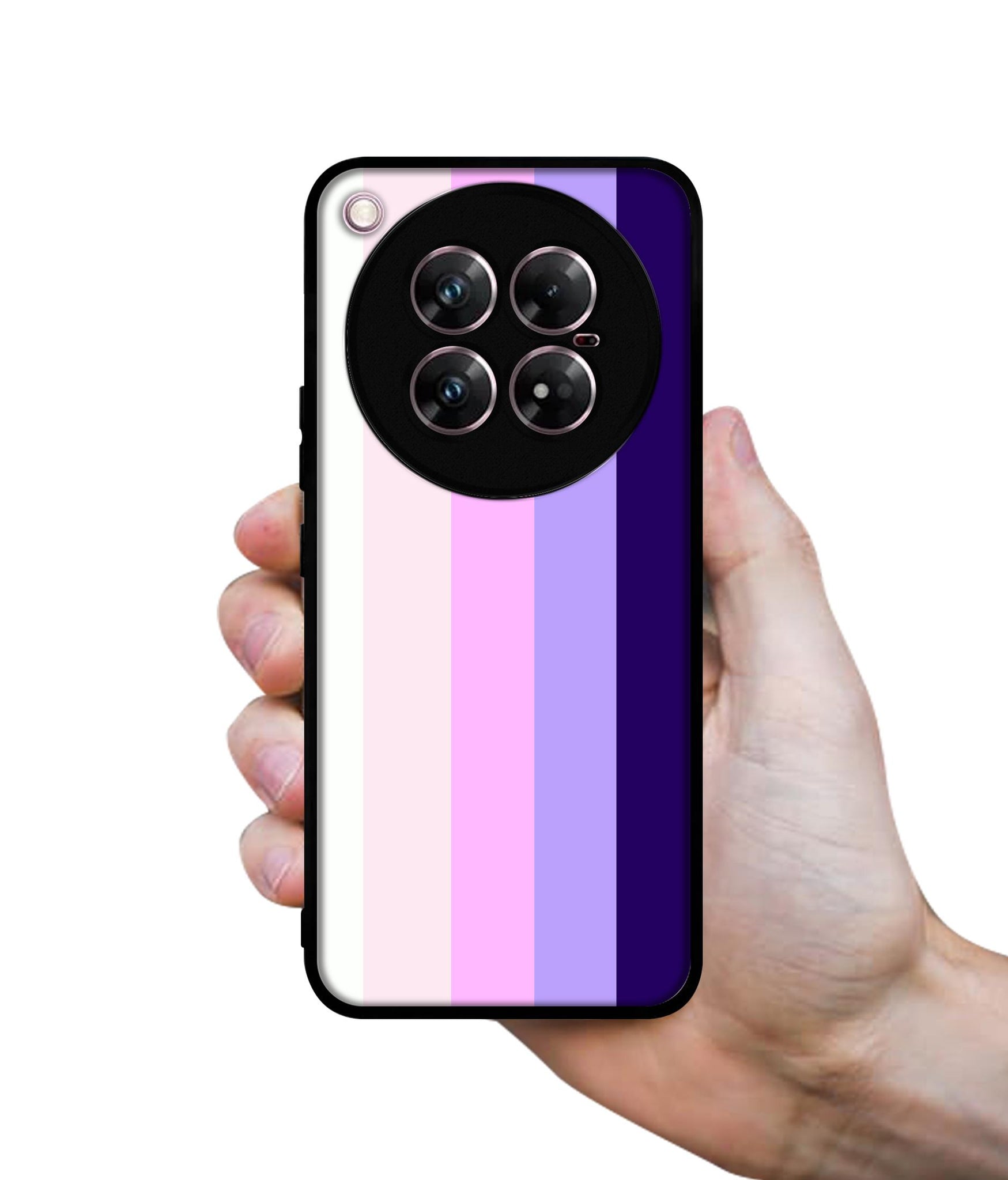 Pink and Purple Lines Design Designer 2D Printed Back Case Cover for Infinix Zero 40 5G