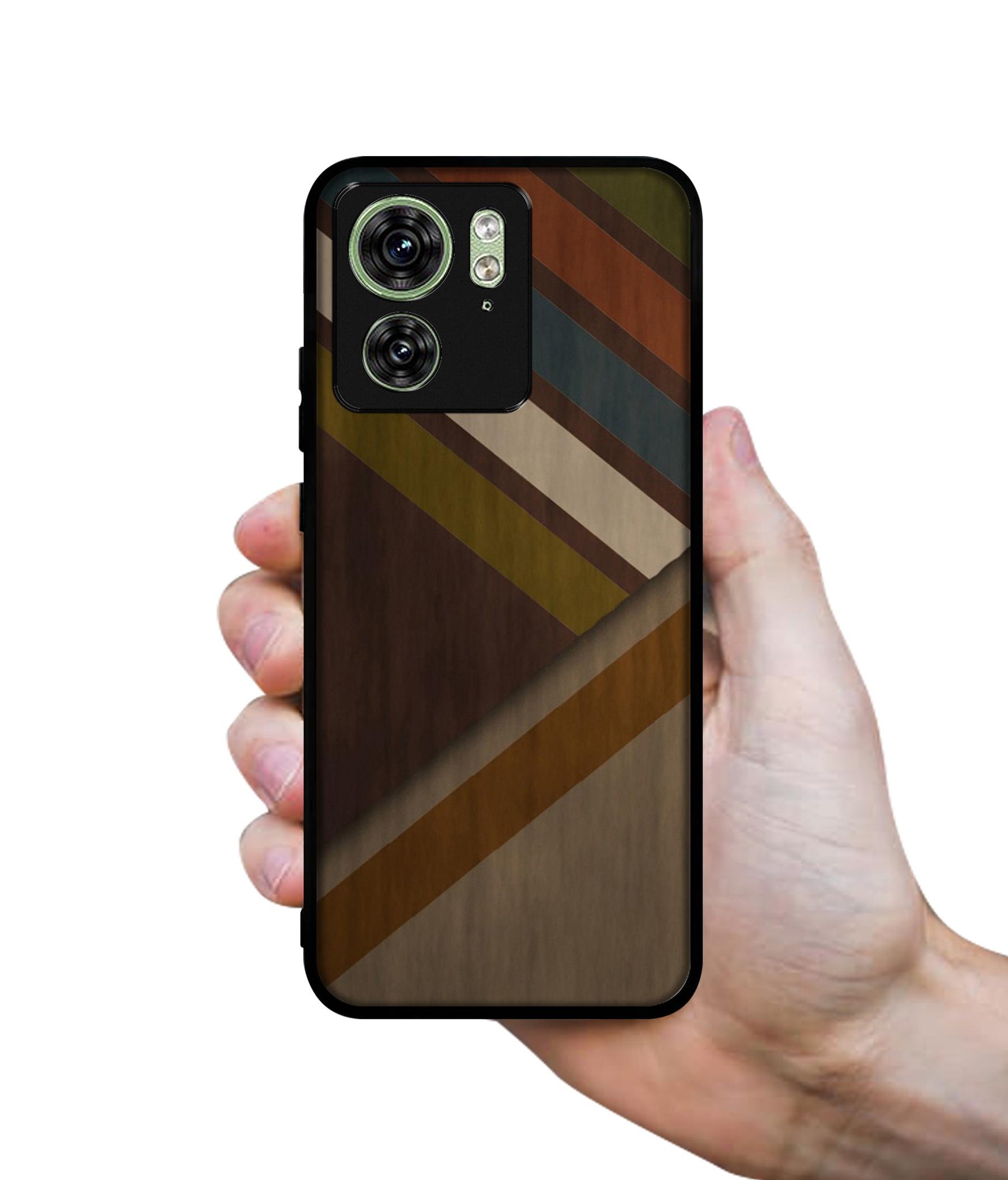 Colorful Wooden Pattern Design Designer 2D Printed Back Case Cover for Motorola Moto Edge 40 5G