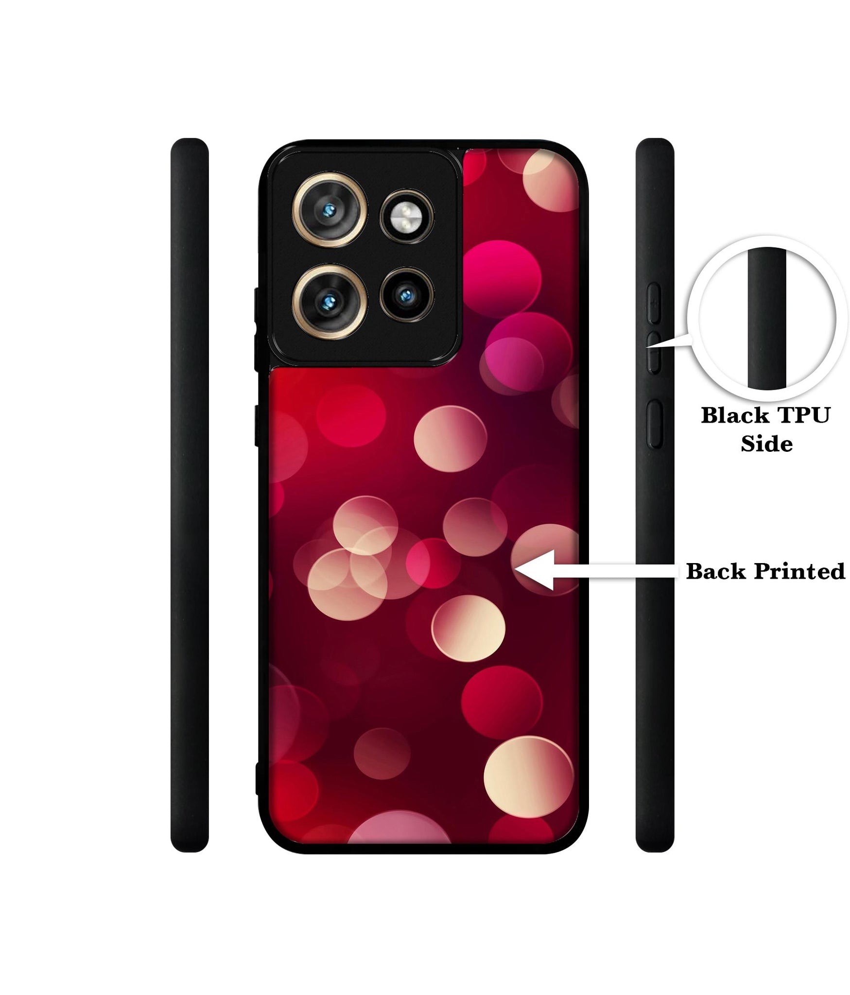 3D Circles Design Designer 2D Printed Back Case Cover for Motorola Moto Edge 50 Neo 5G