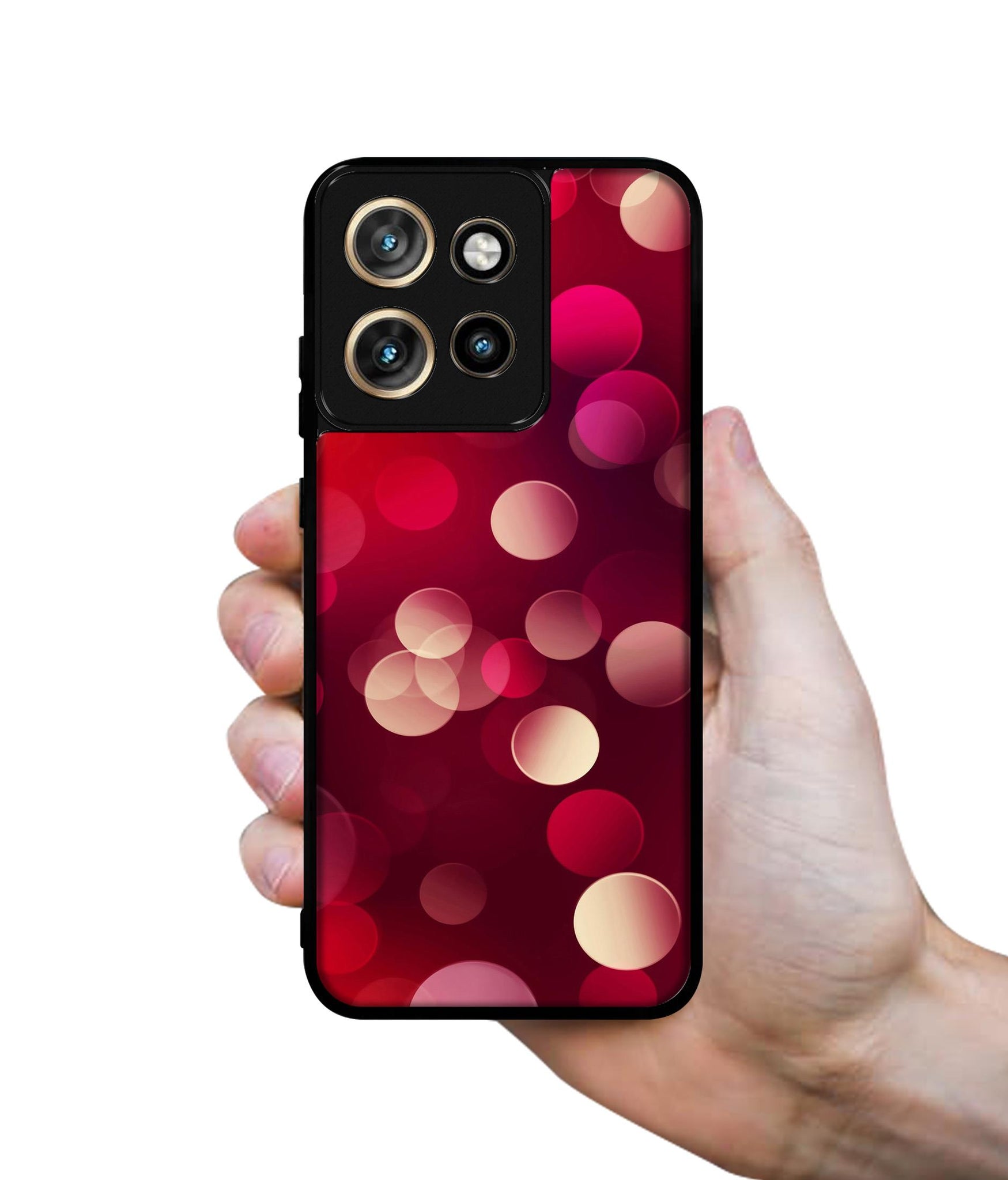 3D Circles Design Designer 2D Printed Back Case Cover for Motorola Moto Edge 50 Neo 5G