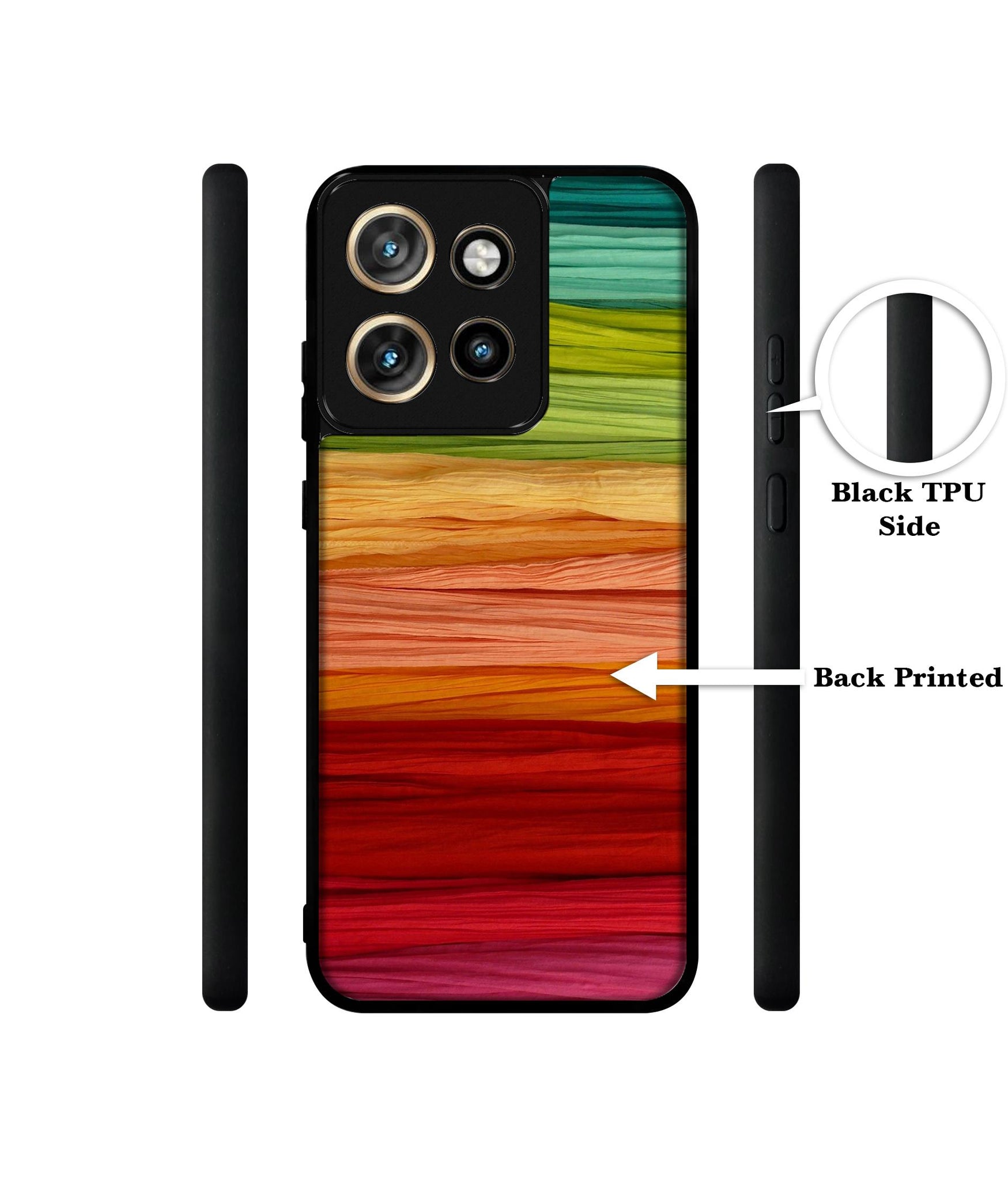 Colorful Thread Design Designer 2D Printed Back Case Cover for Motorola Moto Edge 50 Neo 5G