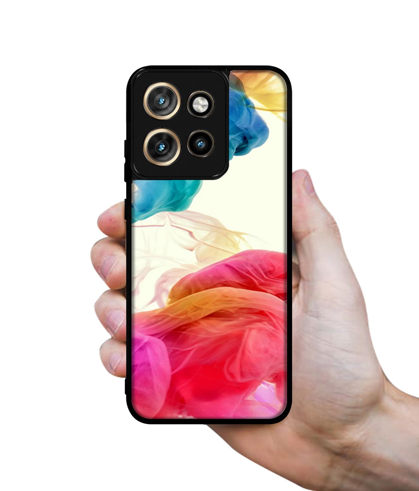 Colored Smoke Design Designer 2D Printed Back Case Cover for Motorola Moto Edge 50 Neo 5G